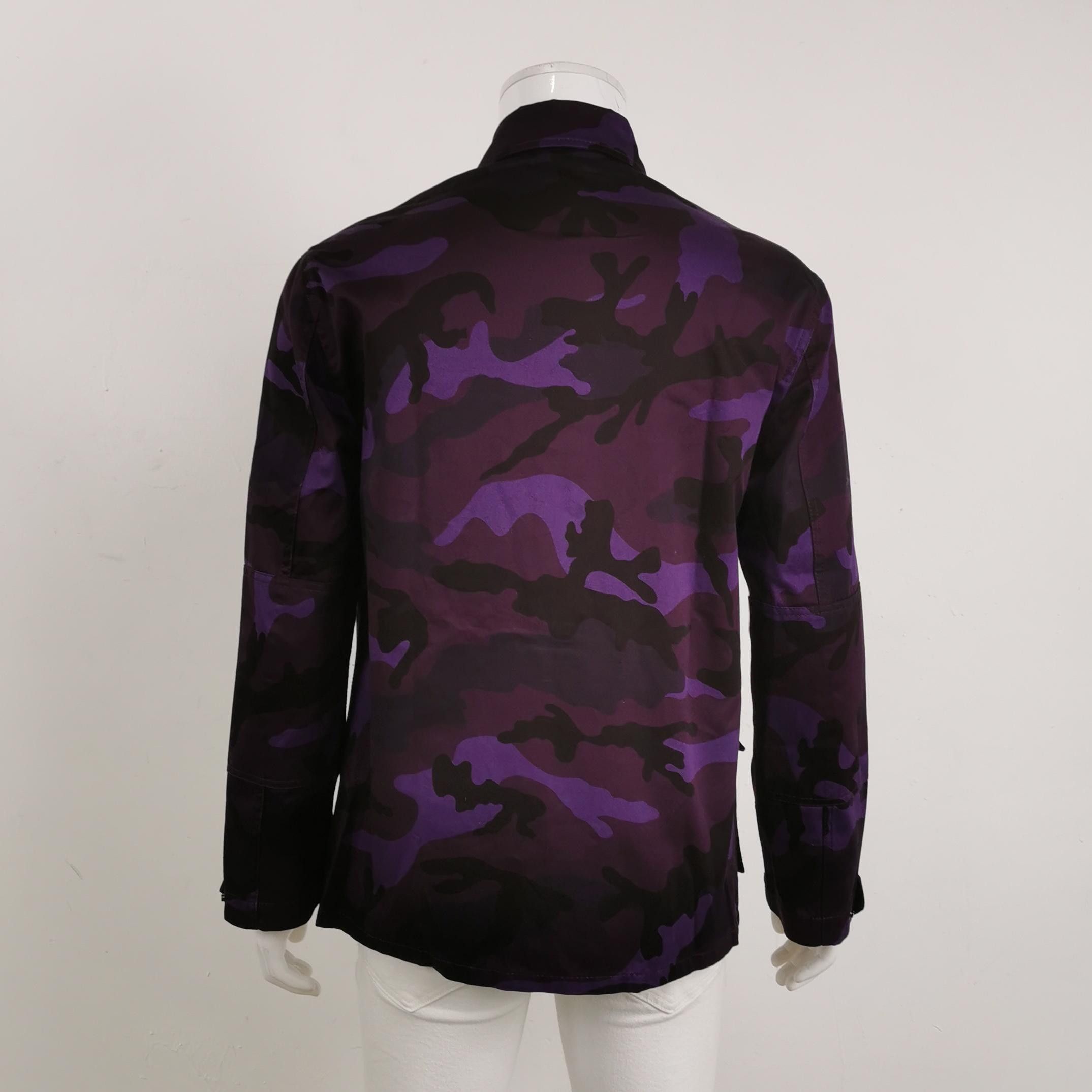 Valentino Valentino Purple Camo Utility Jacket Size 44 Size US S / EU 44-46 / 1 - 3 Thumbnail