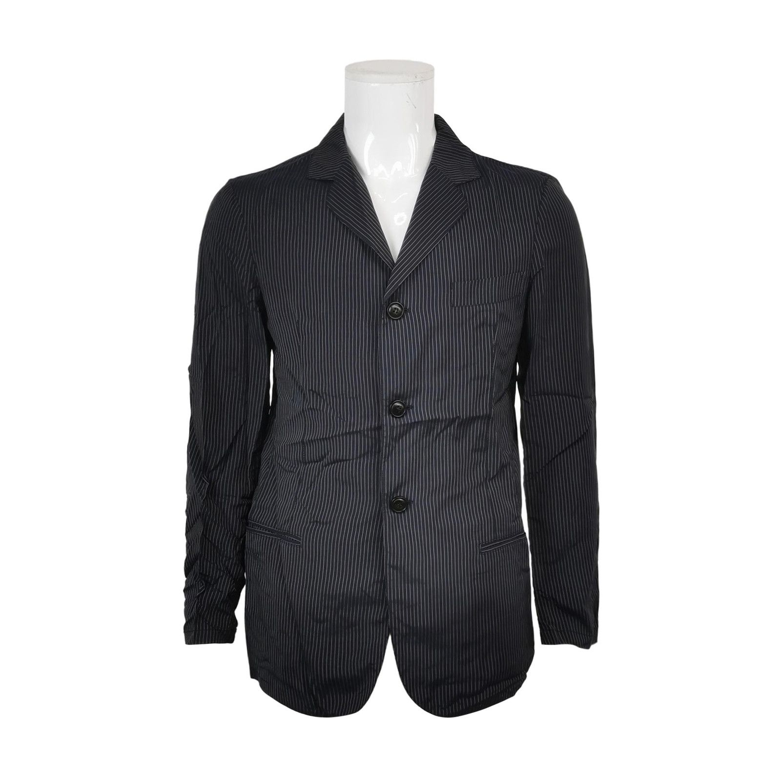 Giorgio Armani Giorgio Armani Pinstripe Viscose Blazer 38R Size 38R - 2 Thumbnail