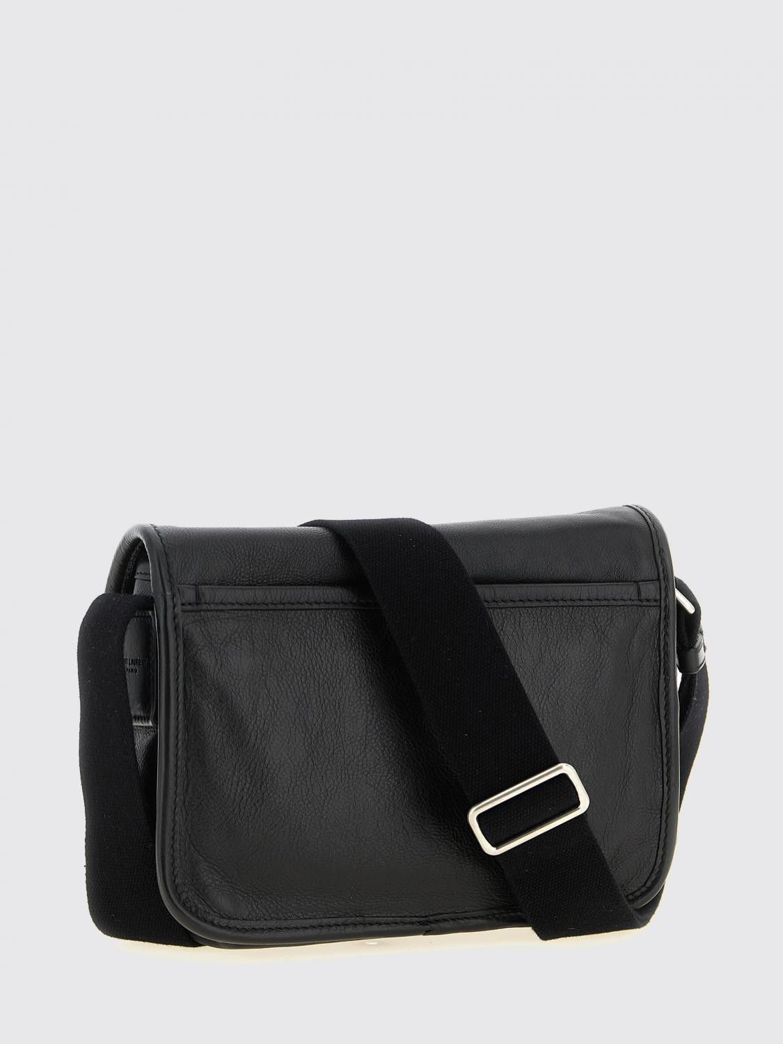 Saint Laurent Paris Saint Laurent Shoulder Bag Men Black Size ONE SIZE - 2 Thumbnail