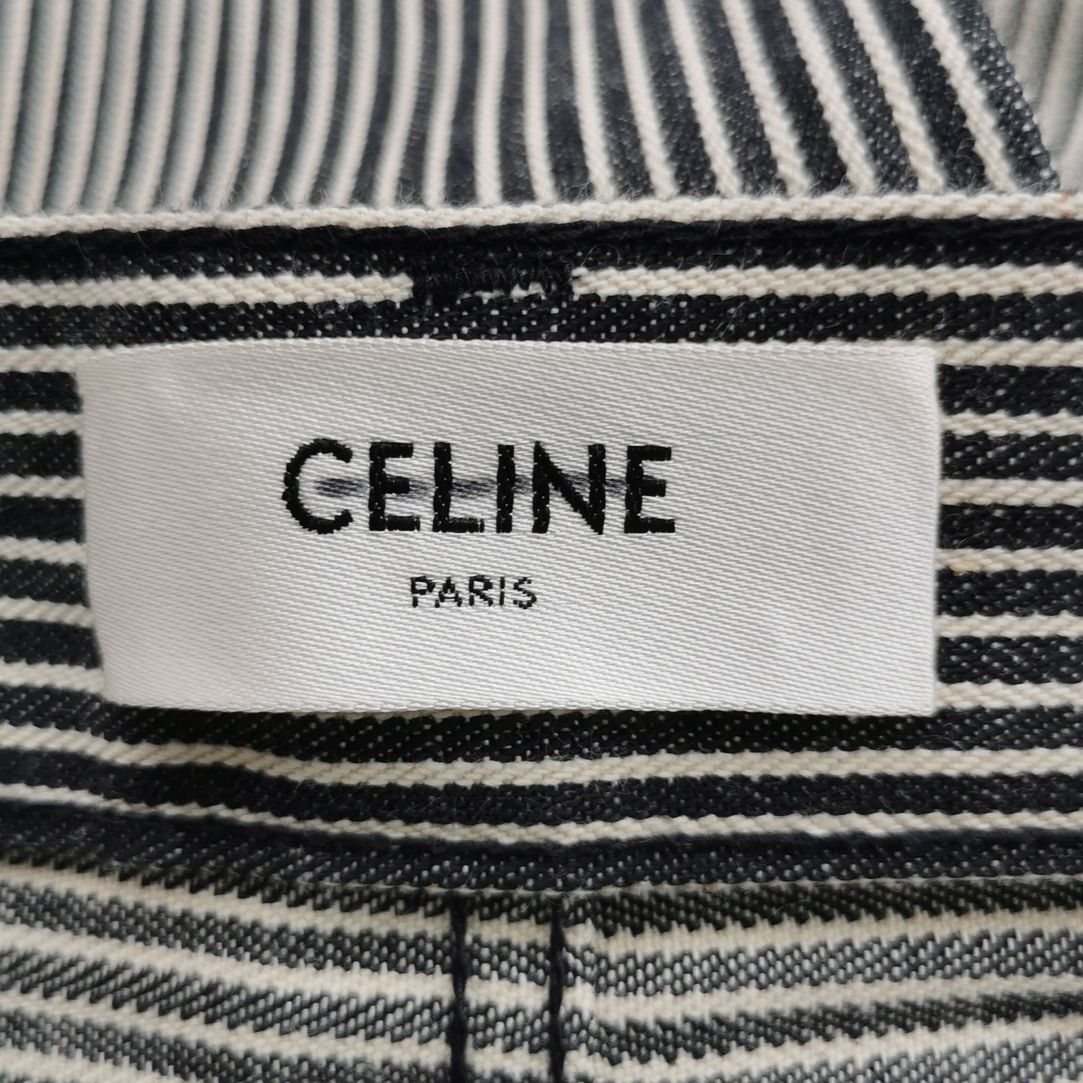 Celine Celine Striped Cotton Jeans Size 27 Size 27" / US 4 / IT 40 - 10 Thumbnail