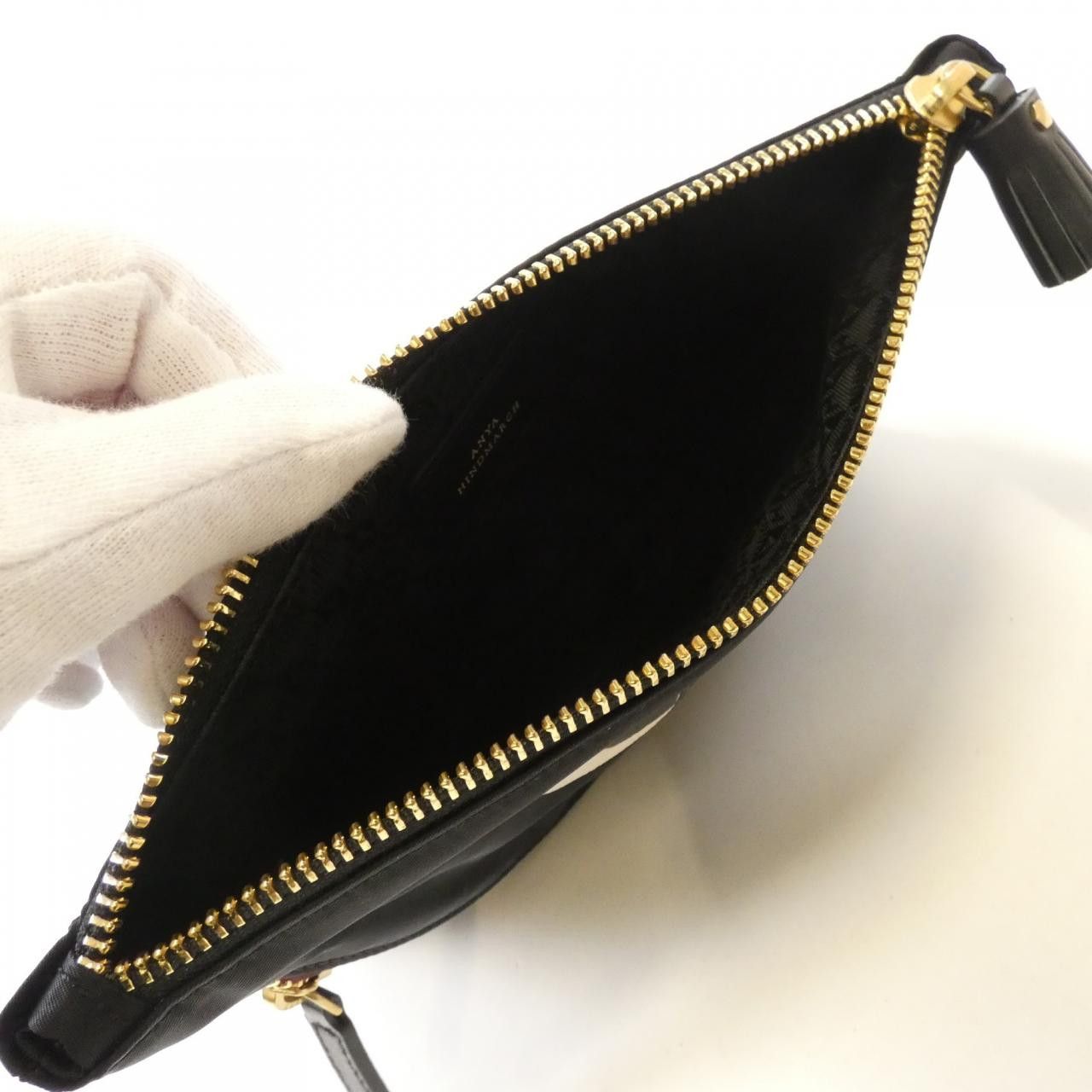 Other Other Anya Hindmarch Eyes Happy Nylon Pouch Textile Vanity Bag 5050925193559 DUTY FREE for USA Size ONE SIZE - 5 Thumbnail