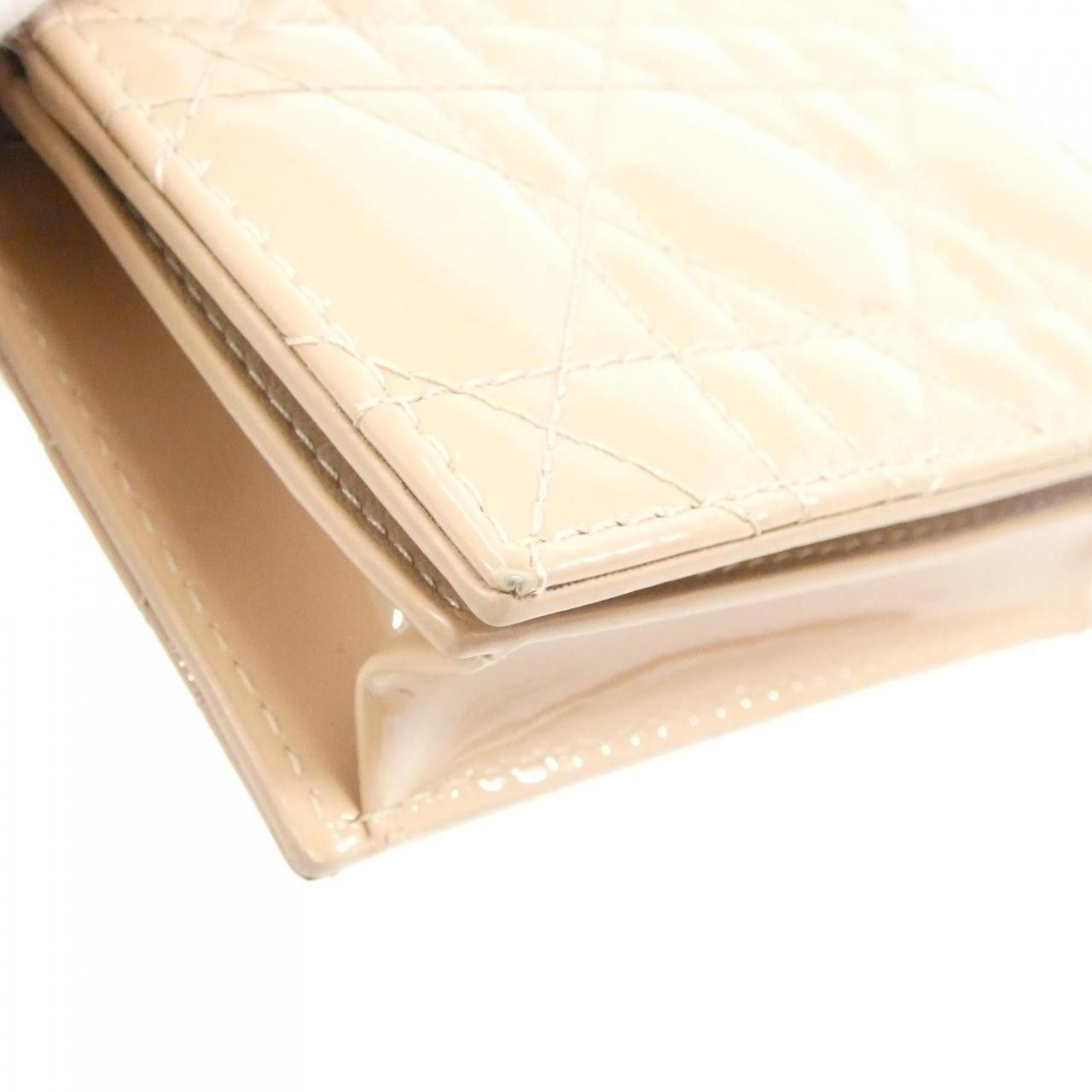 Dior Dior Christian Dior Lady Dior Patent Leather Wallet Plastic / Synthetic Short Wallet S0178OVRB DUTY FREE for USA Size ONE SIZE - 3 Thumbnail
