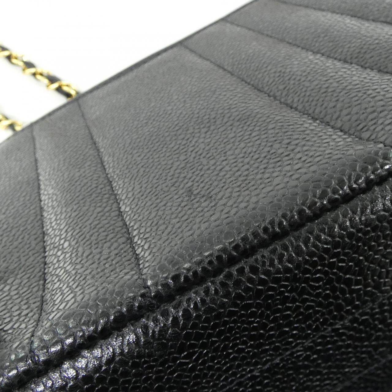 Chanel Chanel Chanel Grained Calfskin Shoulder Bag Leather Shoulder Bag DUTY FREE for USA Size ONE SIZE - 4 Thumbnail