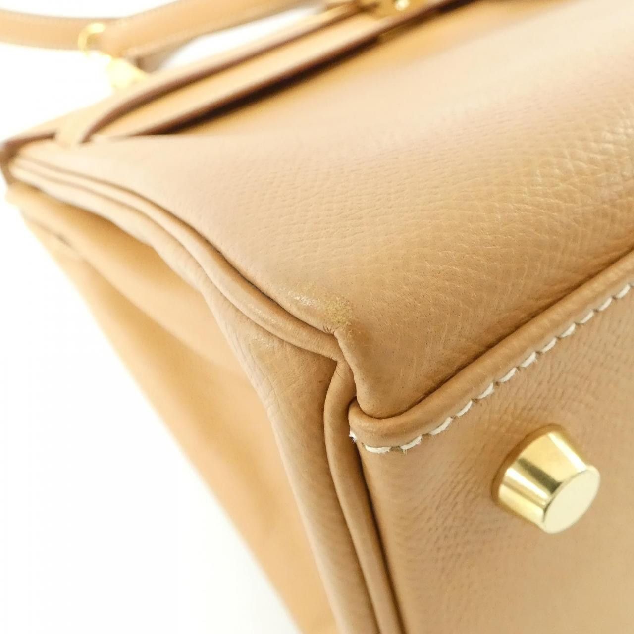 Hermes Hermes Hermes Kelly32 Cuir De Vache Liegee Leather Handbag A DUTY FREE for USA Size ONE SIZE - 3 Thumbnail
