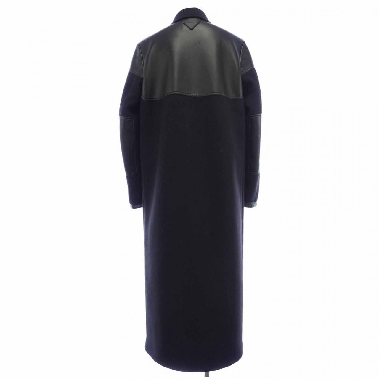 Prada Prada Prada Wool Coat Textile Outerwear SGC374S232 DUTY FREE for USA Size ONE SIZE - 2 Thumbnail