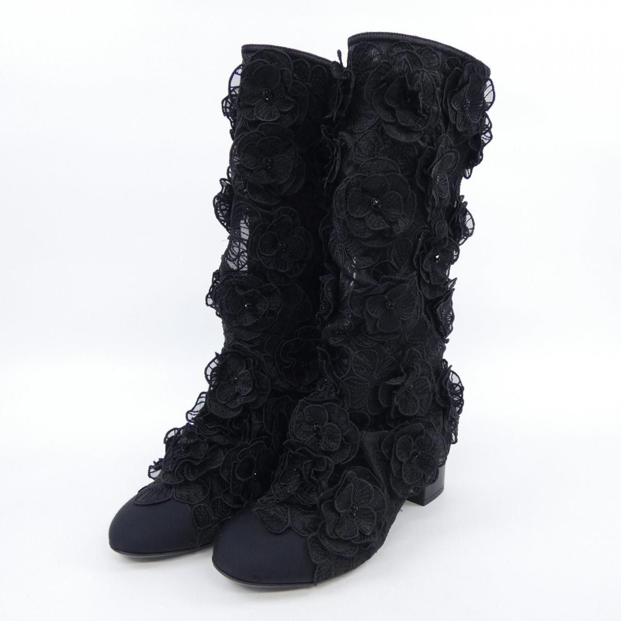 Chanel Chanel Chanel Leather Boots Leather Shoes G45651B16435 DUTY FREE for USA Size ONE SIZE - 3 Thumbnail