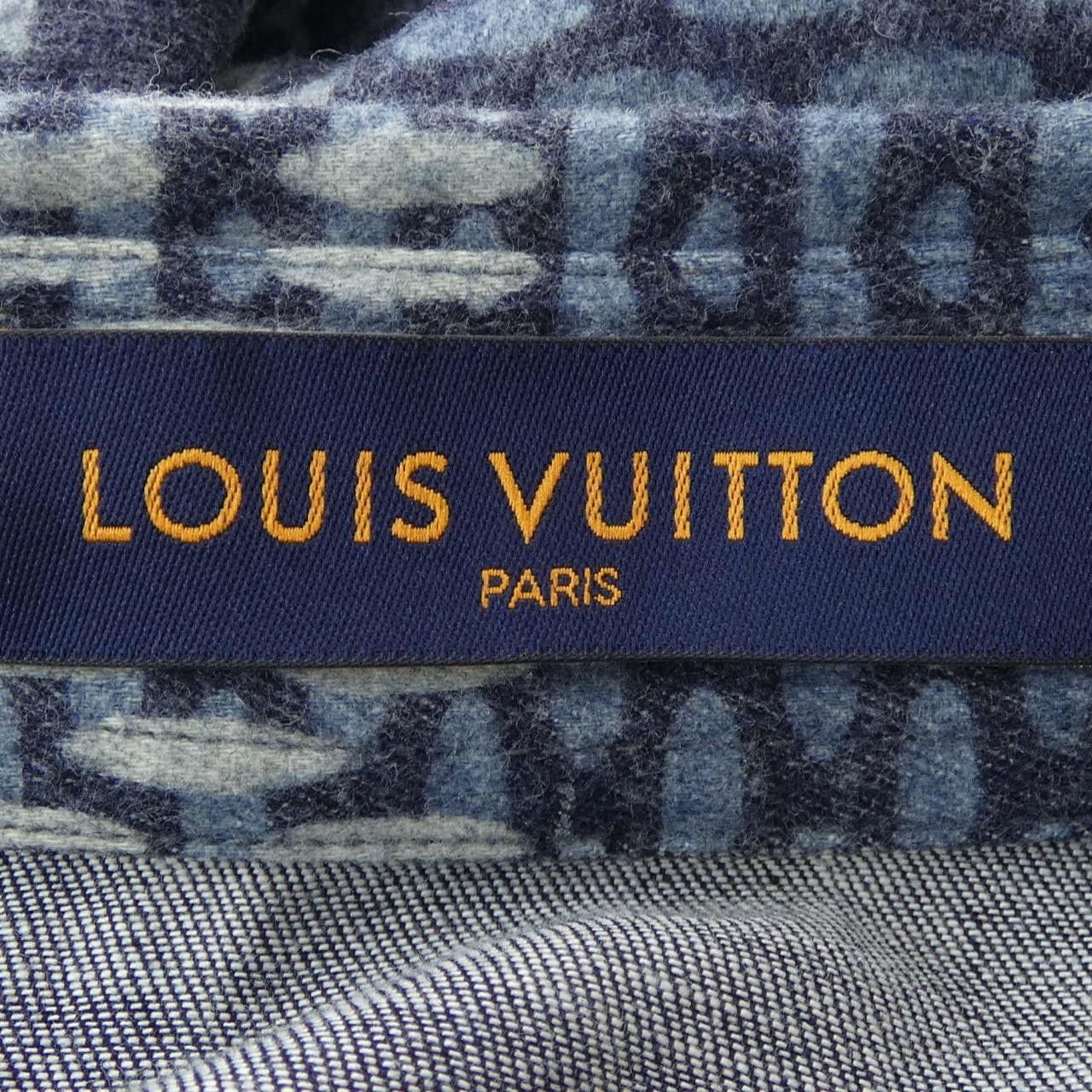 Louis Vuitton Louis Vuitton Louis Vuitton Monogram Wave Giant Damier NIGO Shirt Textile Dress Shirt HJS02WVJI DUTY FREE for USA Size ONE SIZE - 4 Thumbnail