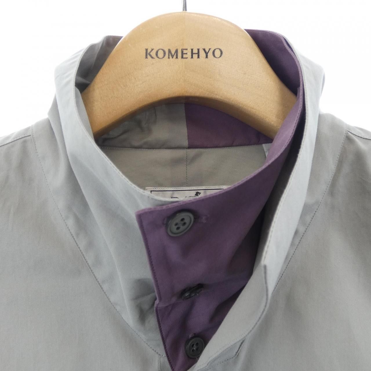 Hermes Hermes Hermes Boxy Cut Double High Collar Cotton Shirt Textile Dress Shirt DUTY FREE for USA Size ONE SIZE - 5 Thumbnail