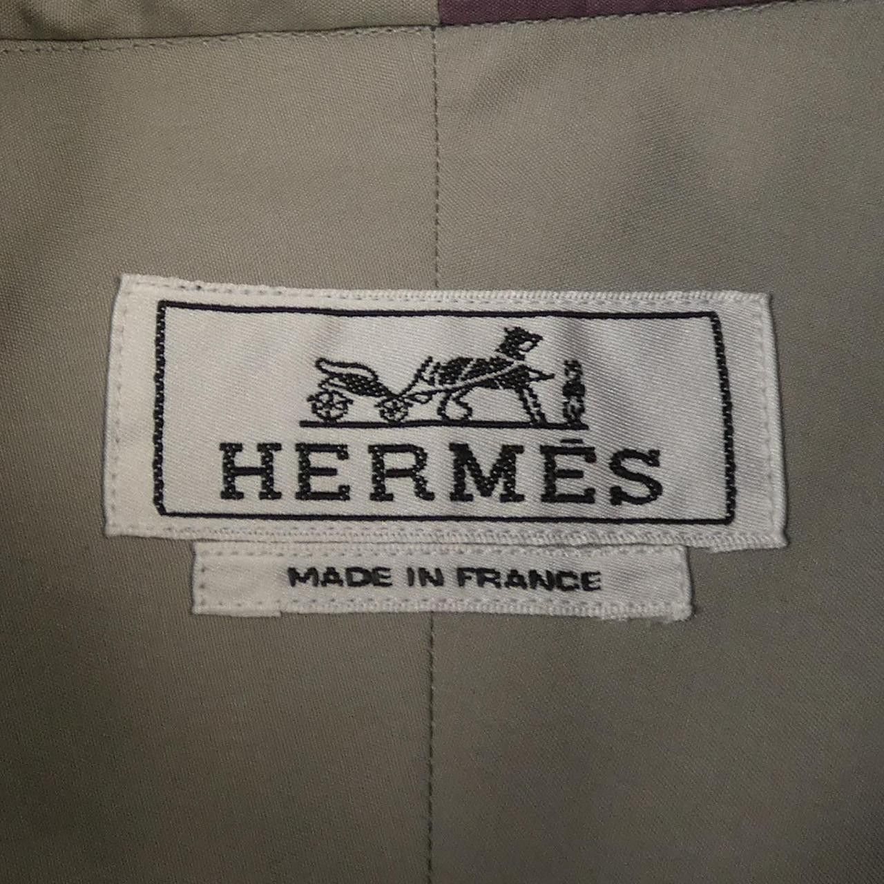 Hermes Hermes Hermes Boxy Cut Double High Collar Cotton Shirt Textile Dress Shirt DUTY FREE for USA Size ONE SIZE - 4 Thumbnail