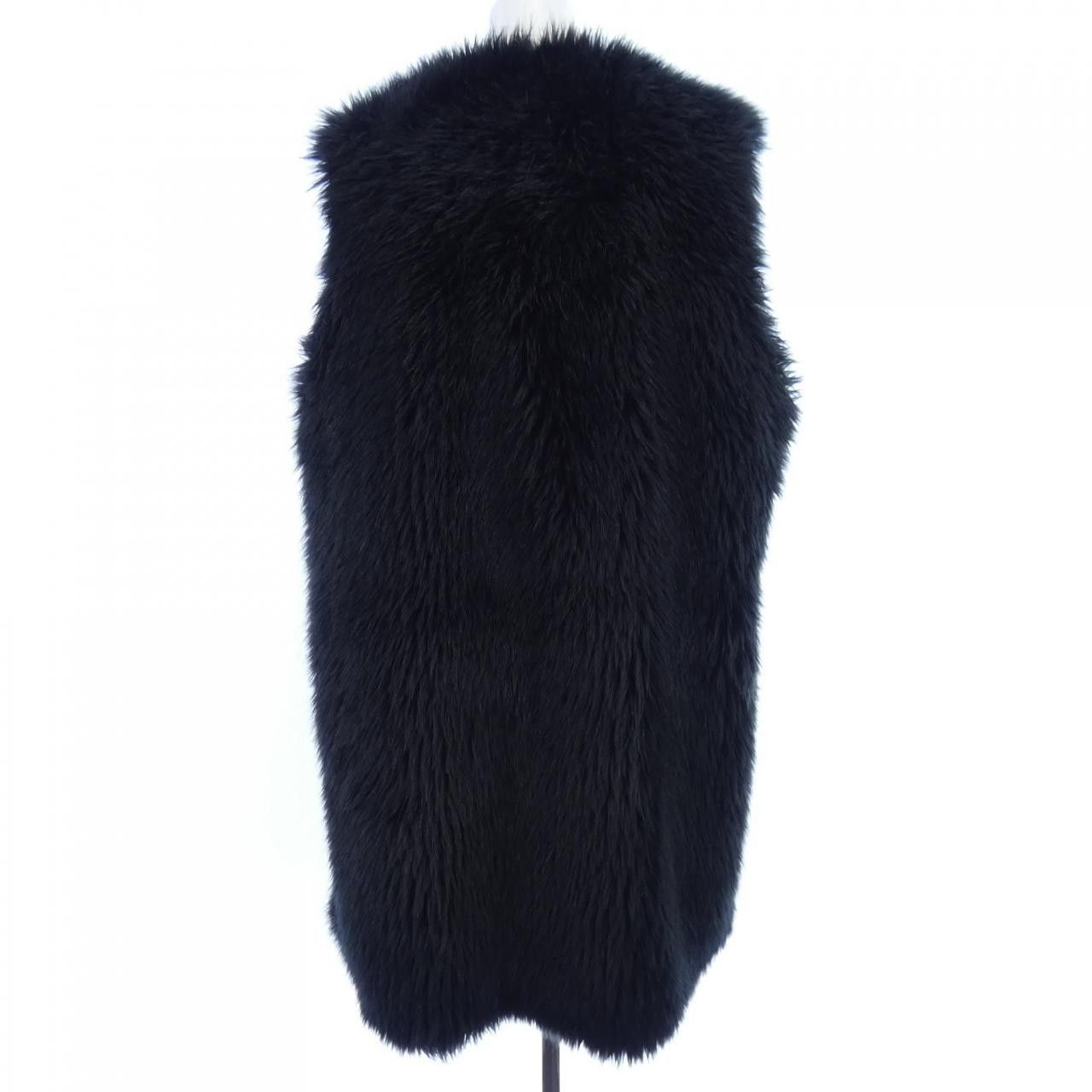Comme des Garcons Comme des Garçons BLACK COMME des GARCONS Long Vest Textile Tops 1L-C0006 DUTY FREE for USA Size ONE SIZE - 2 Thumbnail