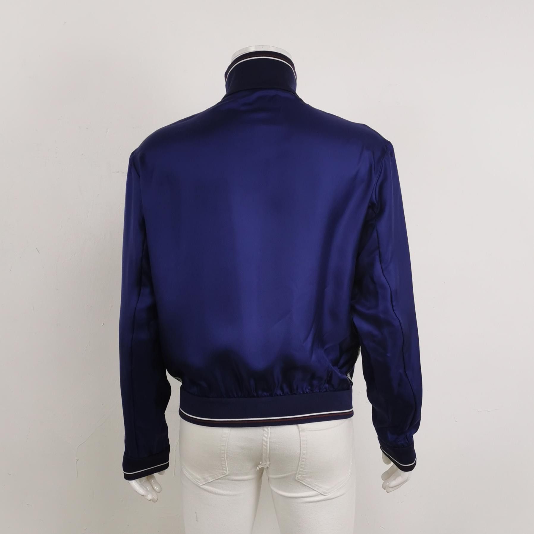 Prada Prada Silk Logo Bomber Jacket L Size US L / EU 52-54 / 3 - 3 Thumbnail