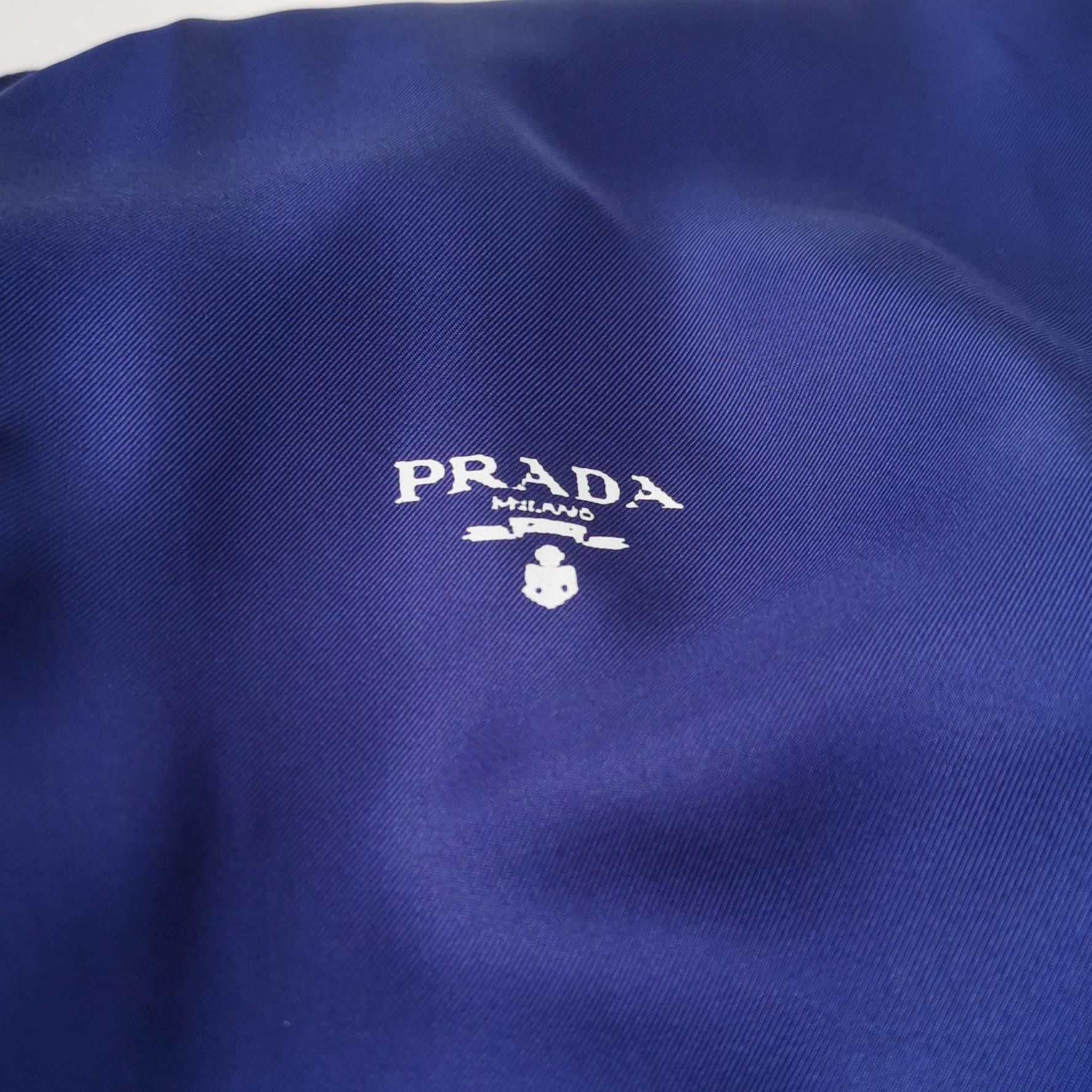 Prada Prada Silk Logo Bomber Jacket L Size US L / EU 52-54 / 3 - 4 Thumbnail