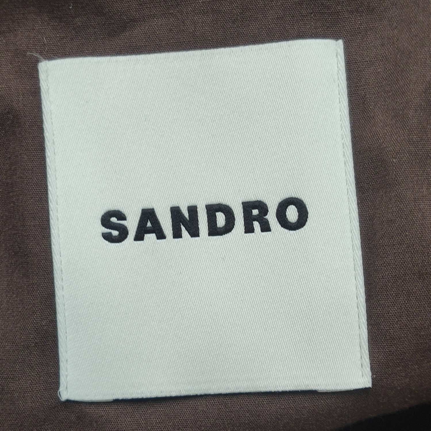 Sandro Sandro Brown Cotton Hooded Jacket XL Size US XL / EU 56 / 4 - 5 Thumbnail