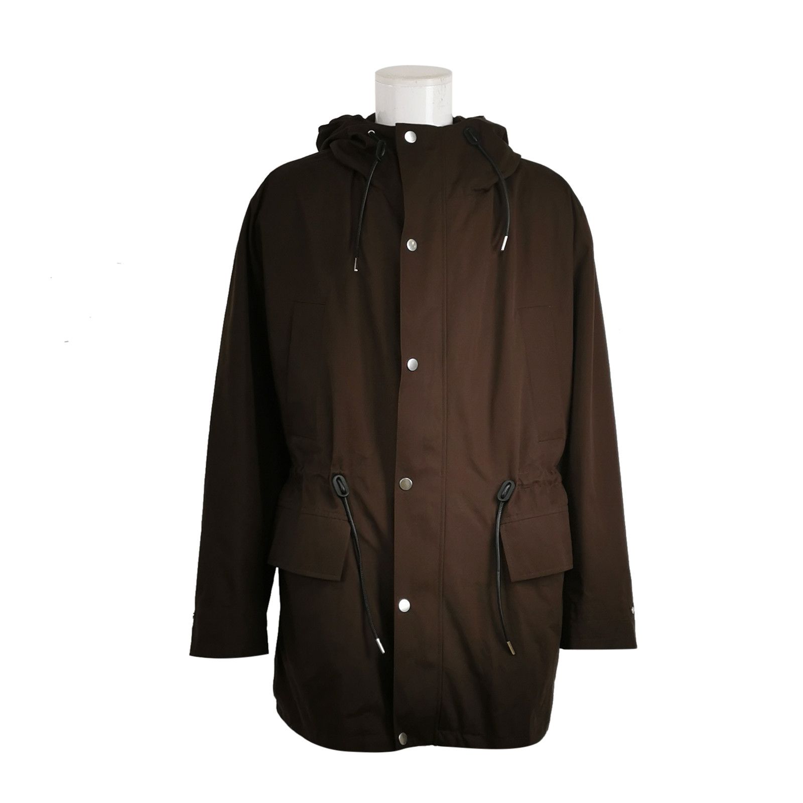 Sandro Sandro Brown Cotton Hooded Jacket XL Size US XL / EU 56 / 4 - 2 Thumbnail