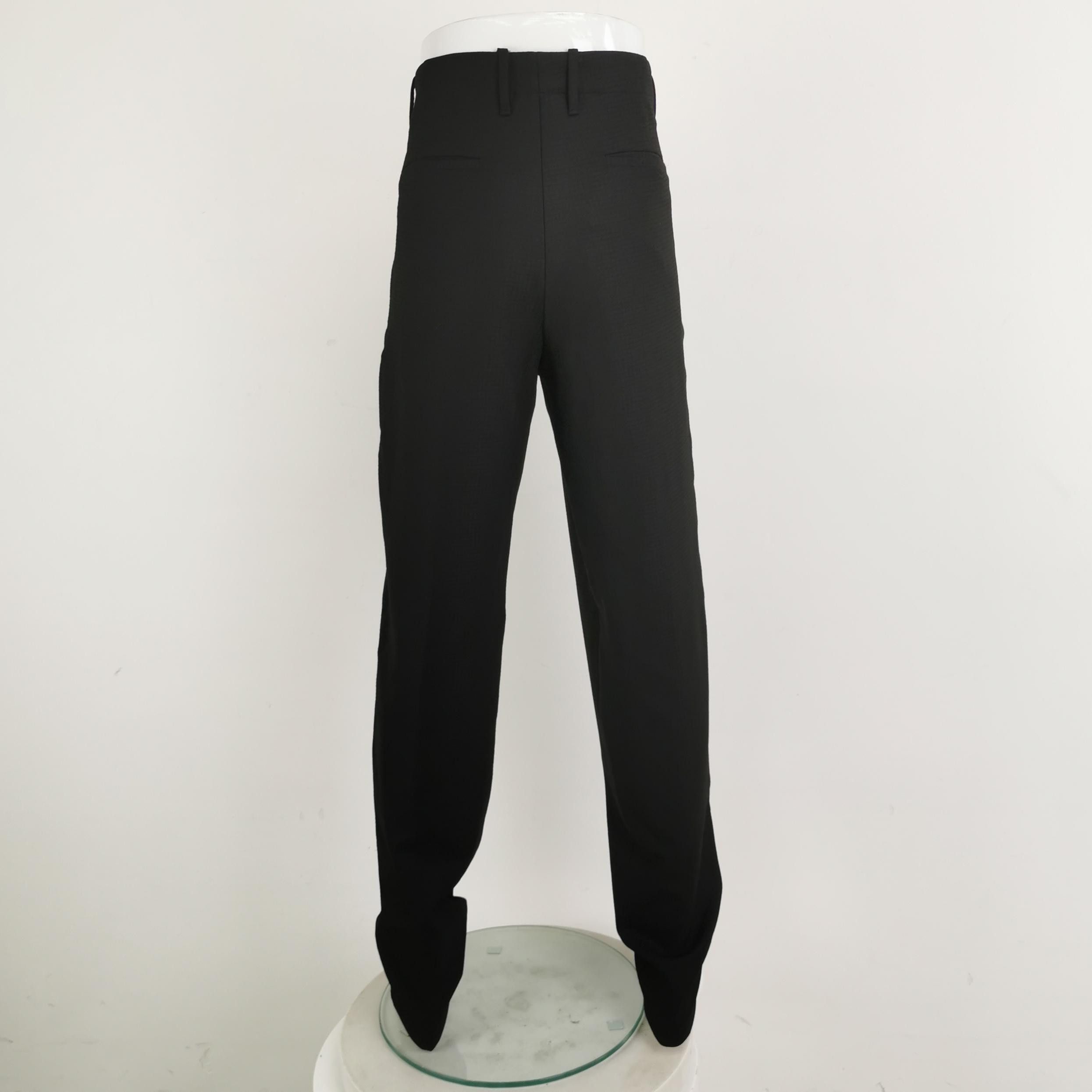 Emporio Armani Emporio Armani Black Casual Trousers 48 Size US 32 / EU 48 - 4 Thumbnail
