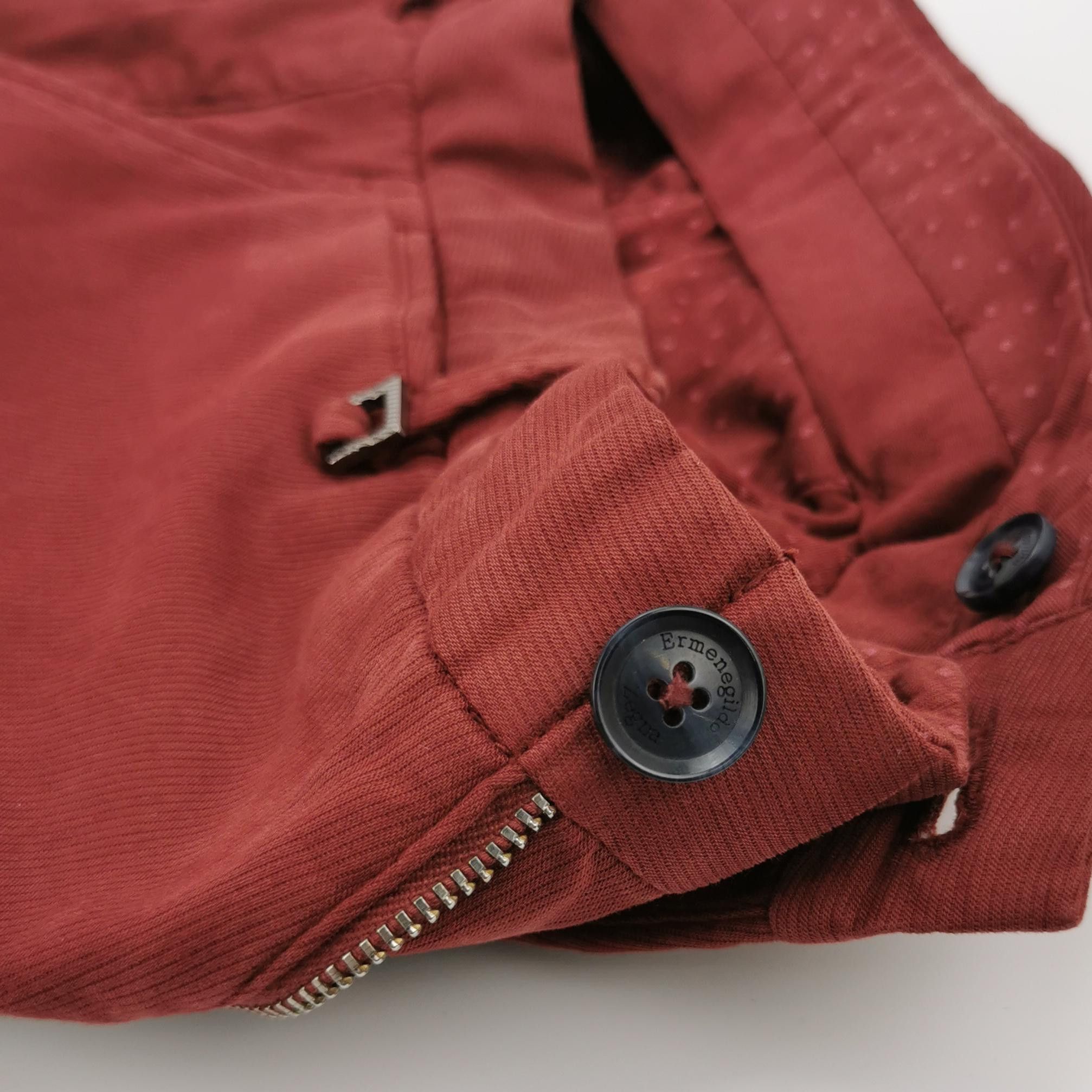 Ermenegildo Zegna Ermenegildo Zegna Red Cotton Casual Pants Size 32 Size US 32 / EU 48 - 5 Thumbnail