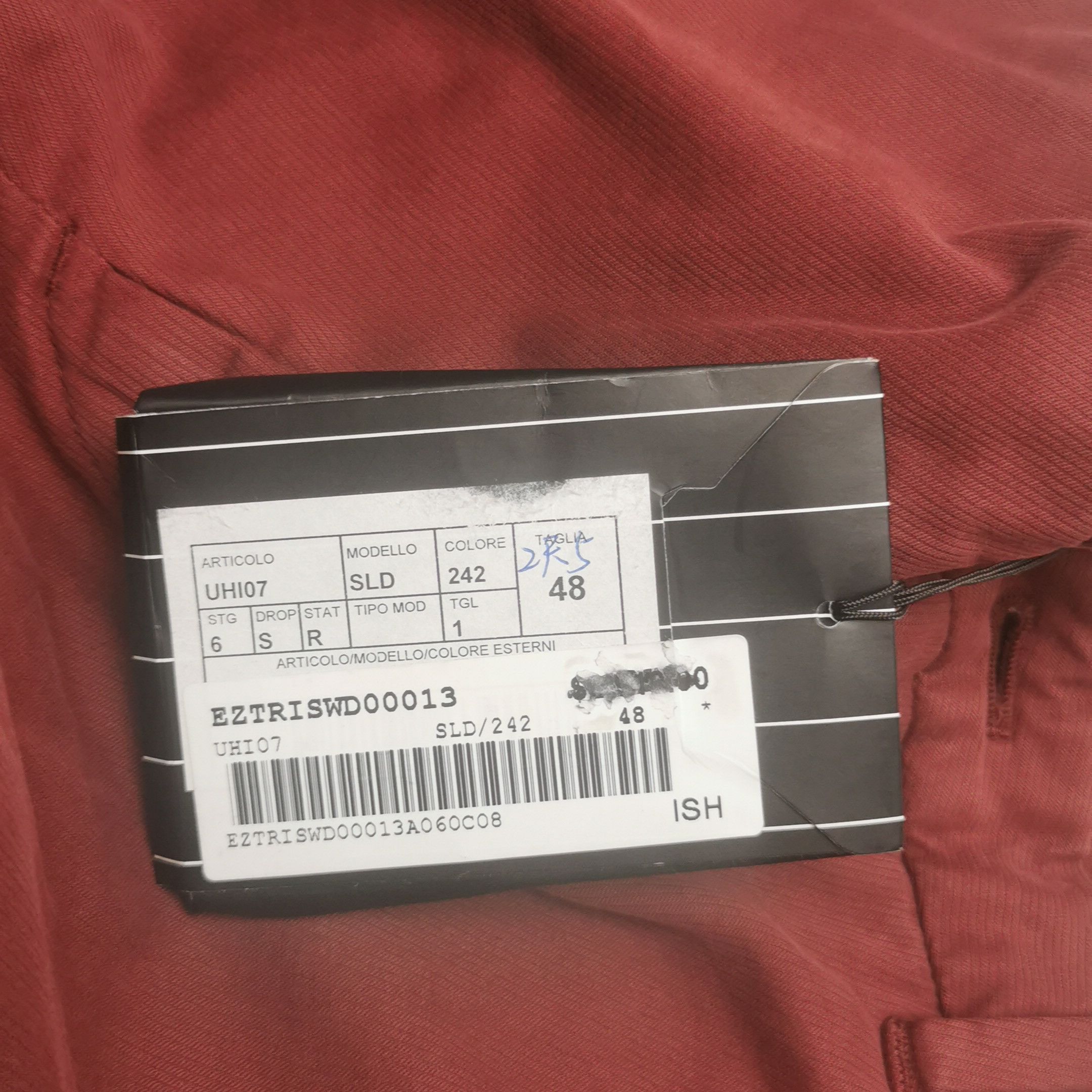 Ermenegildo Zegna Ermenegildo Zegna Red Cotton Casual Pants Size 32 Size US 32 / EU 48 - 12 Thumbnail