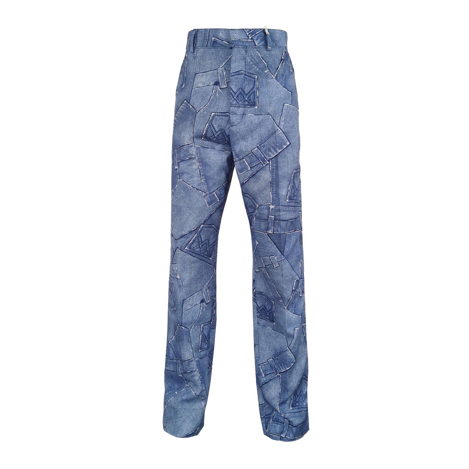 Acne Studios Acne Studios Trompe l'oeil Print Trousers Size 46 Size US 30 / EU 46 - 2 Thumbnail