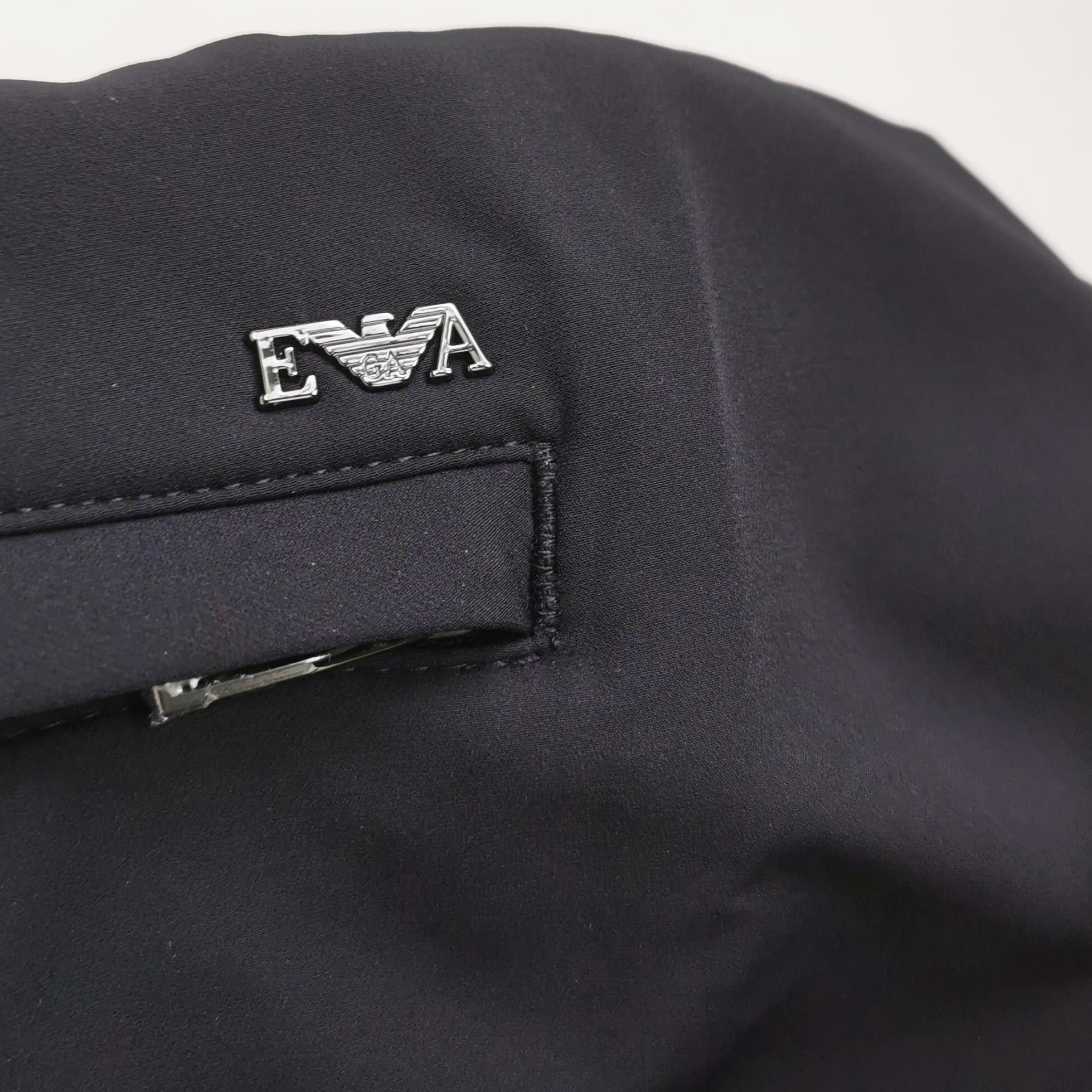 Emporio Armani Emporio Armani Solid Black Casual Pants 52 Size US 36 / EU 52 - 4 Thumbnail