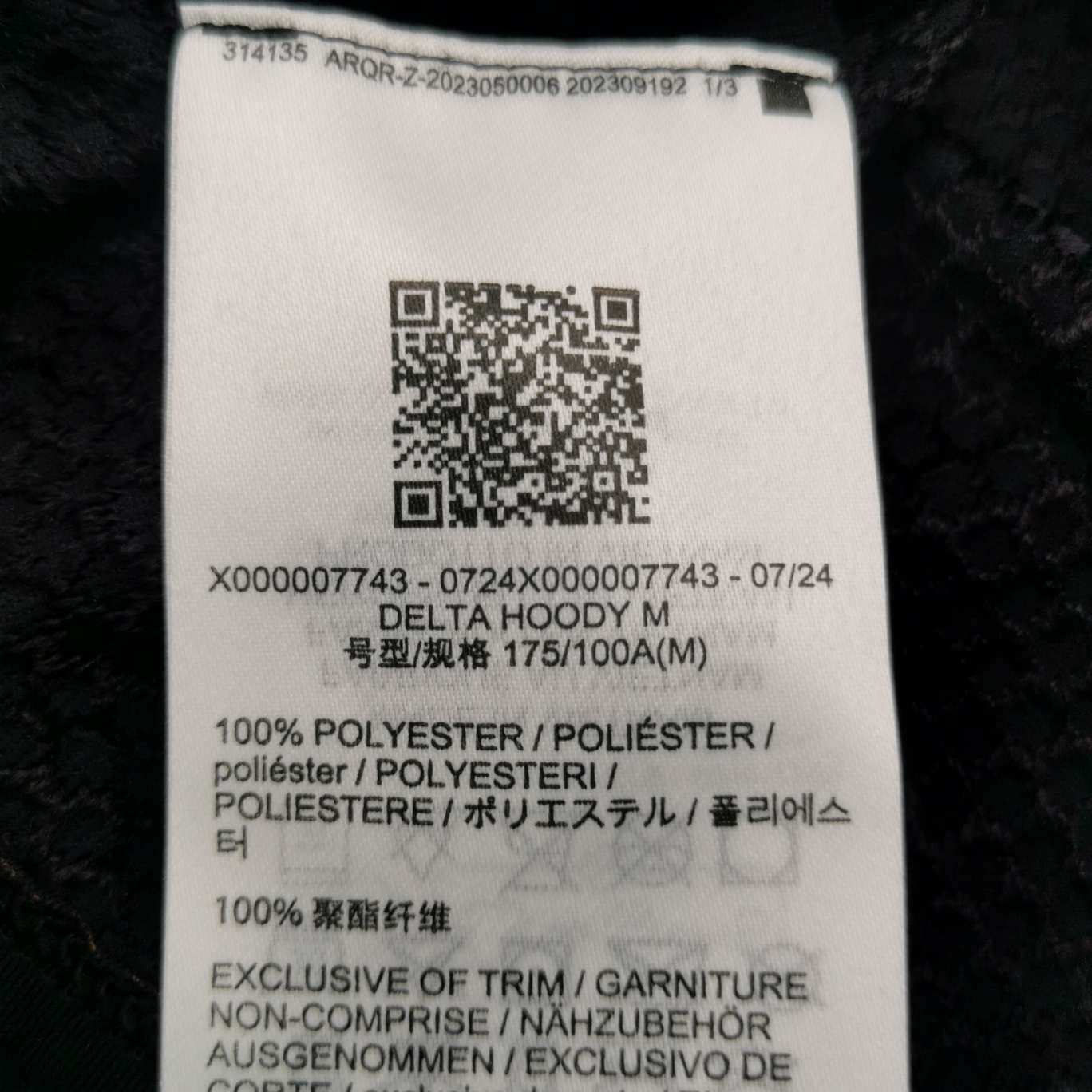 Arc'teryx Arc'teryx Black Delta Hoody Fleece Jacket Size M Size US M / EU 48-50 / 2 - 7 Thumbnail