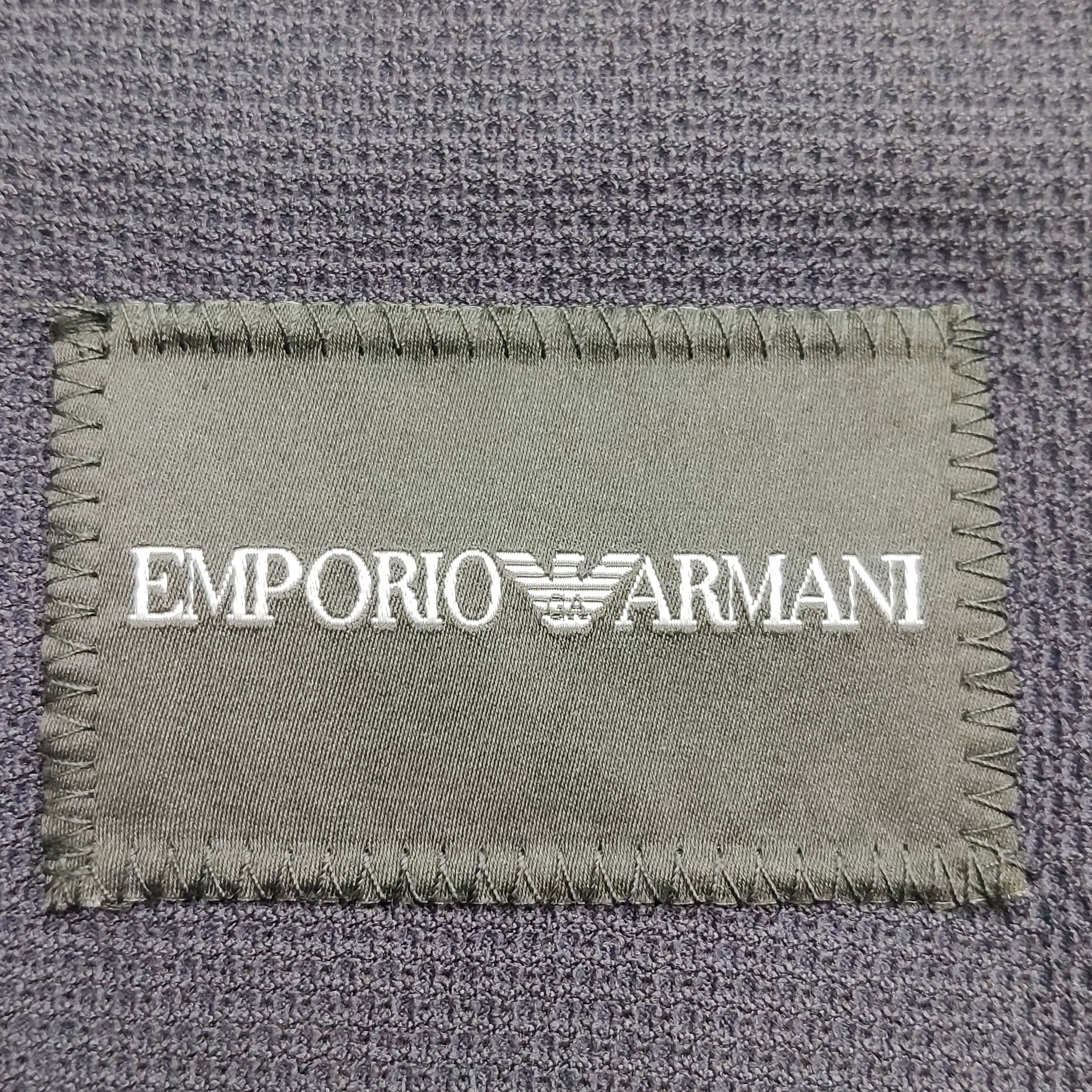Emporio Armani Emporio Armani Textured Single Breasted Blazer 34R Size 34R - 7 Thumbnail