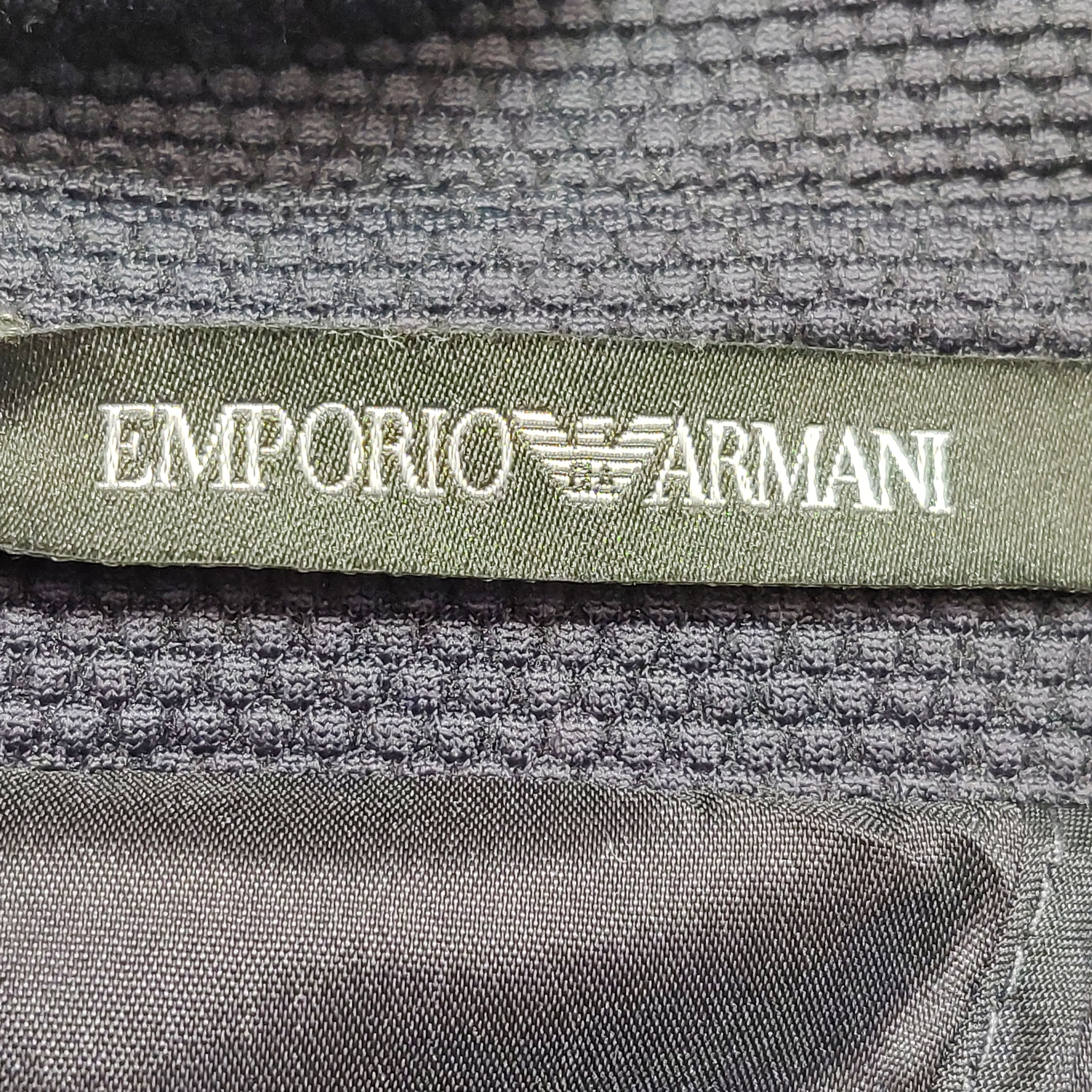 Emporio Armani Emporio Armani Textured Single Breasted Blazer 34R Size 34R - 6 Thumbnail