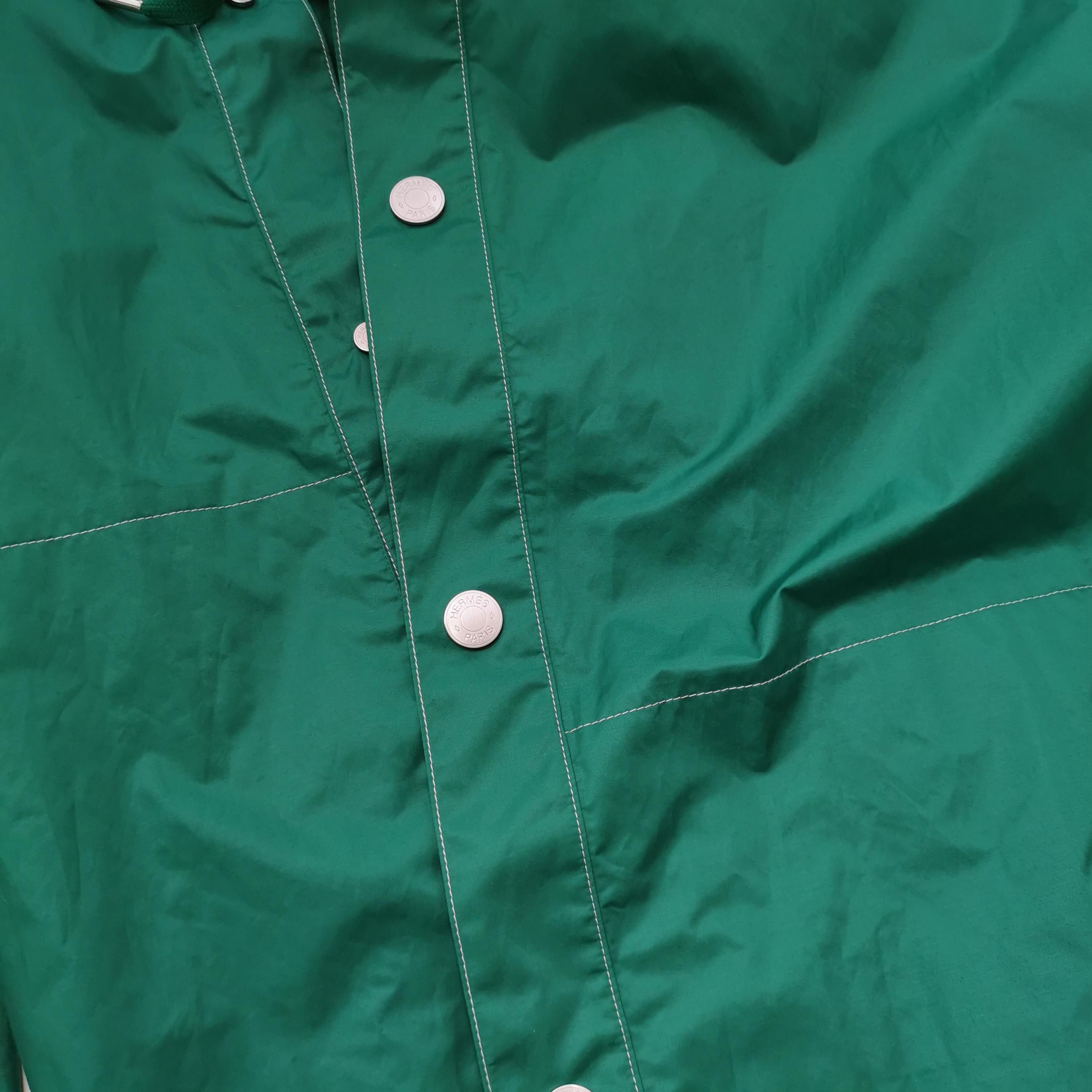 Hermes Hermes Green Cotton Blend Jacket 52 Size US L / EU 52-54 / 3 - 4 Thumbnail