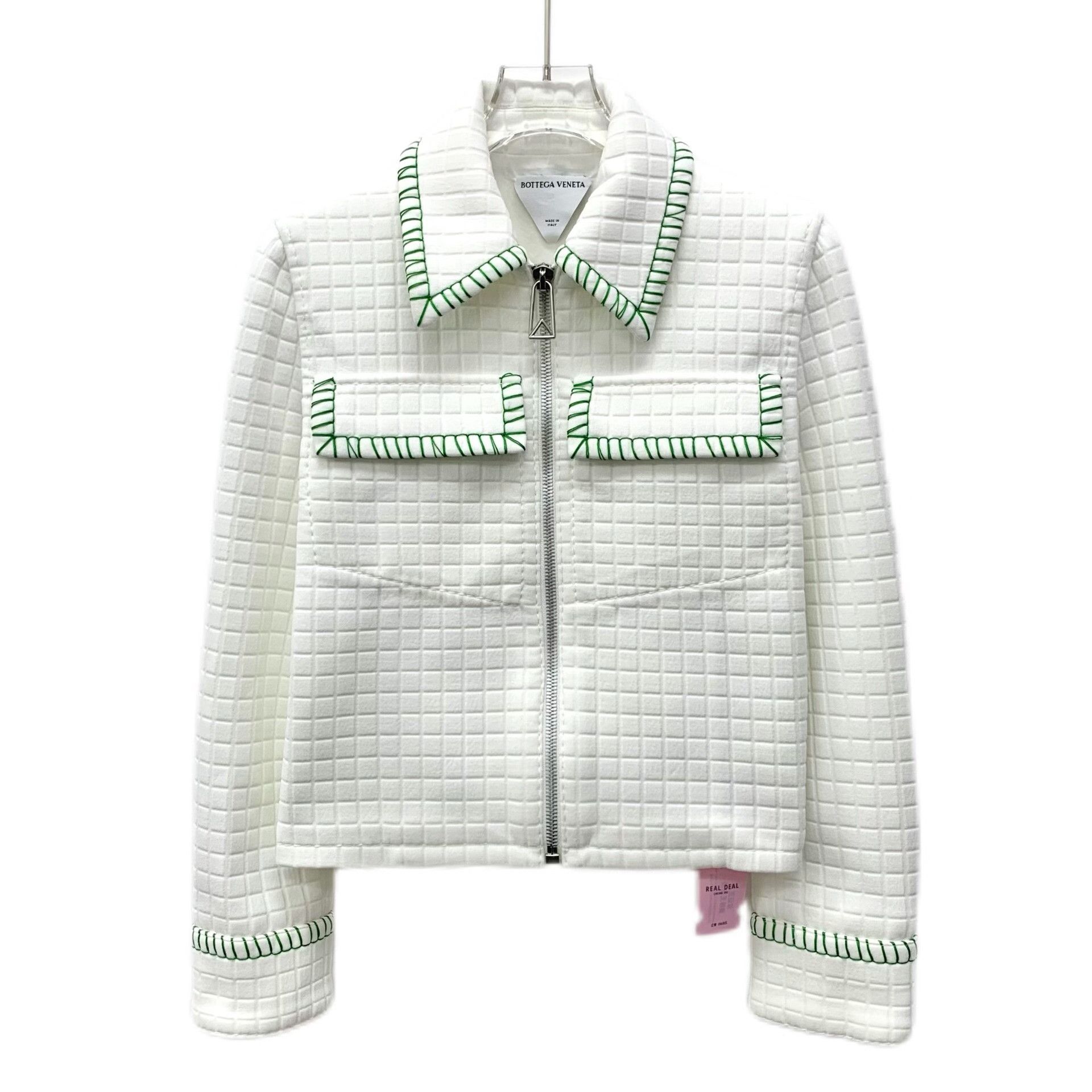 Bottega Veneta Bottega Veneta Green Stitch Quilted Jacket 38 Size XS / US 0-2 / IT 36-38 - 2 Thumbnail
