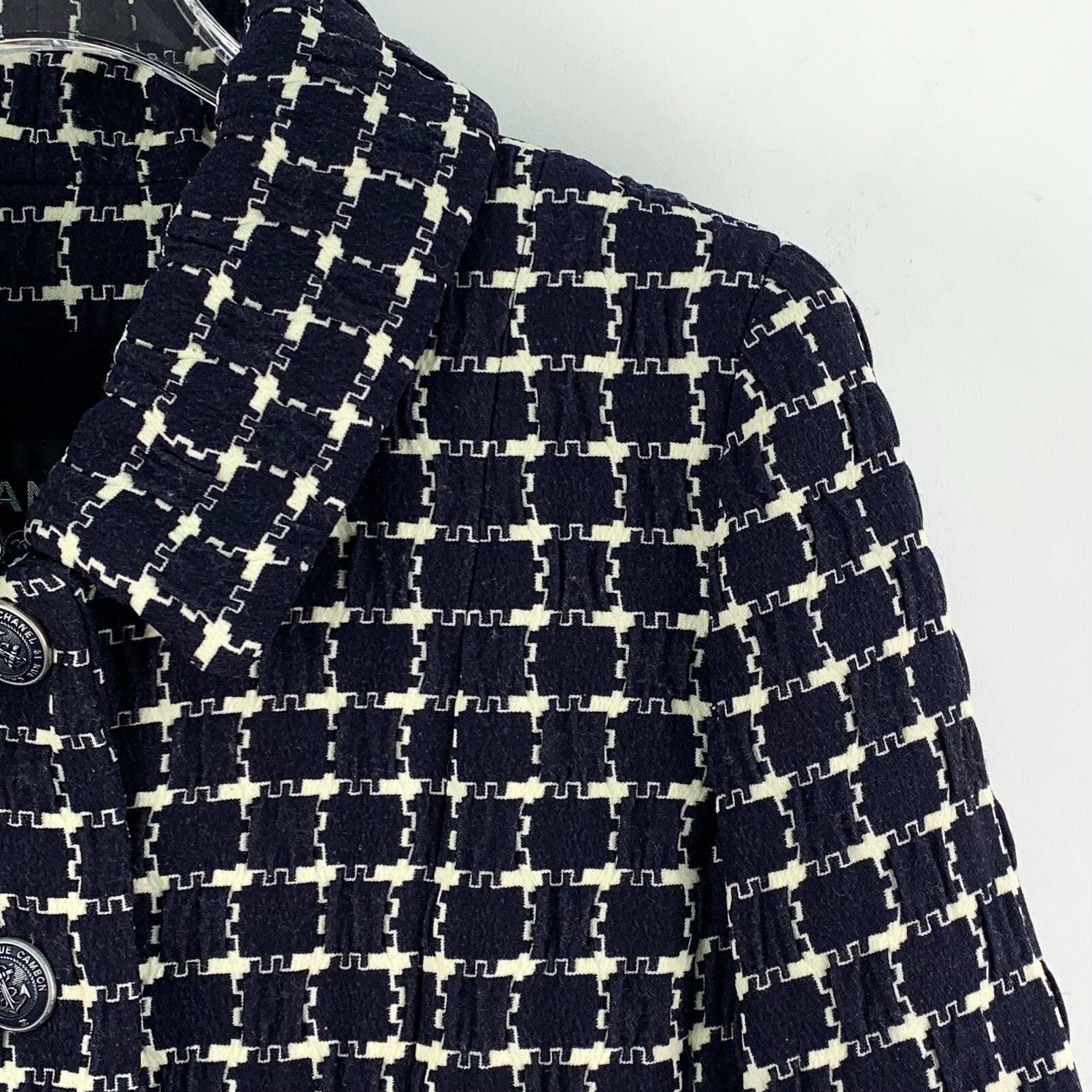 Chanel Chanel Hamburg Collection Grid Tweed Jacket 38 Size S / US 4 / IT 40 - 4 Thumbnail
