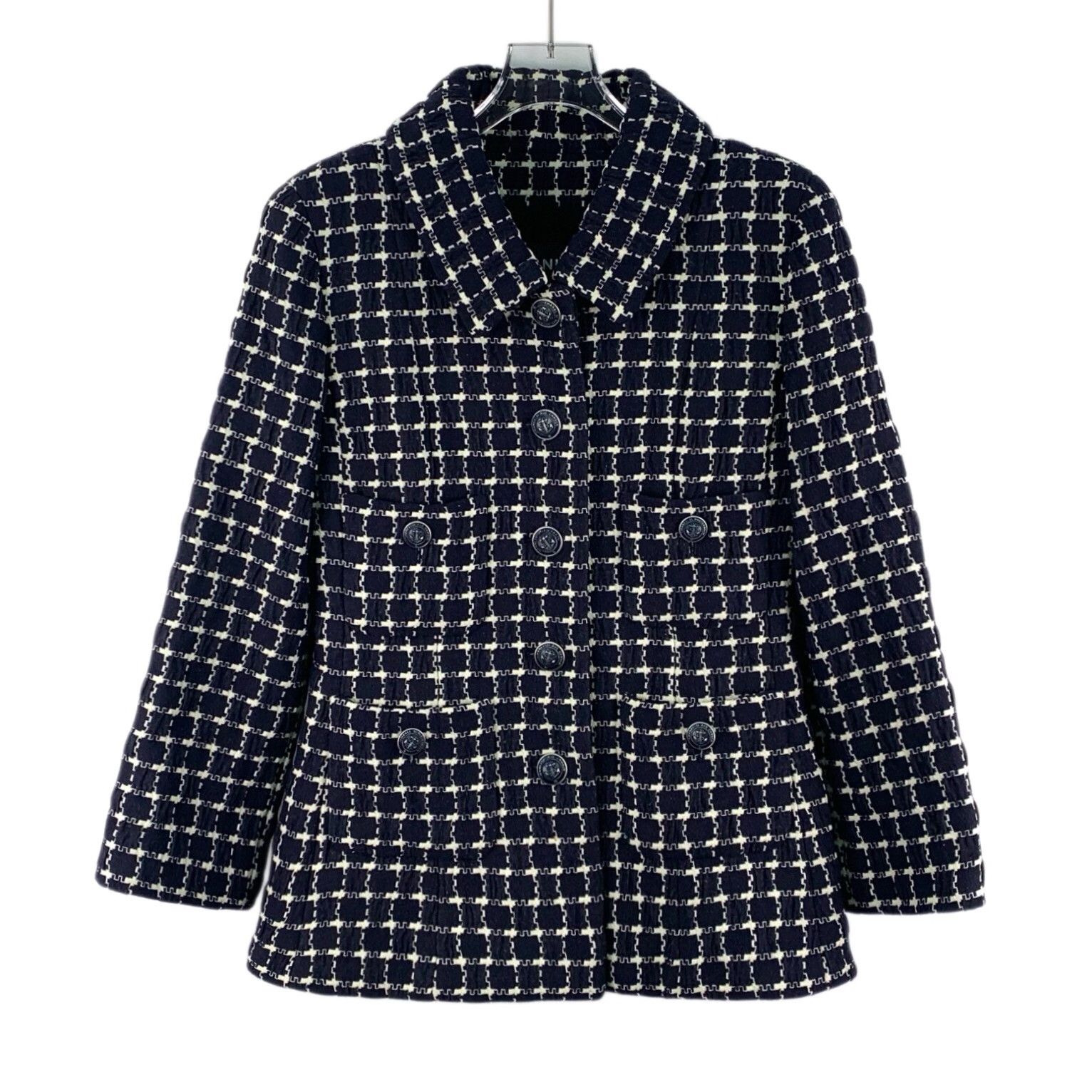 Chanel Chanel Hamburg Collection Grid Tweed Jacket 38 Size S / US 4 / IT 40 - 2 Thumbnail