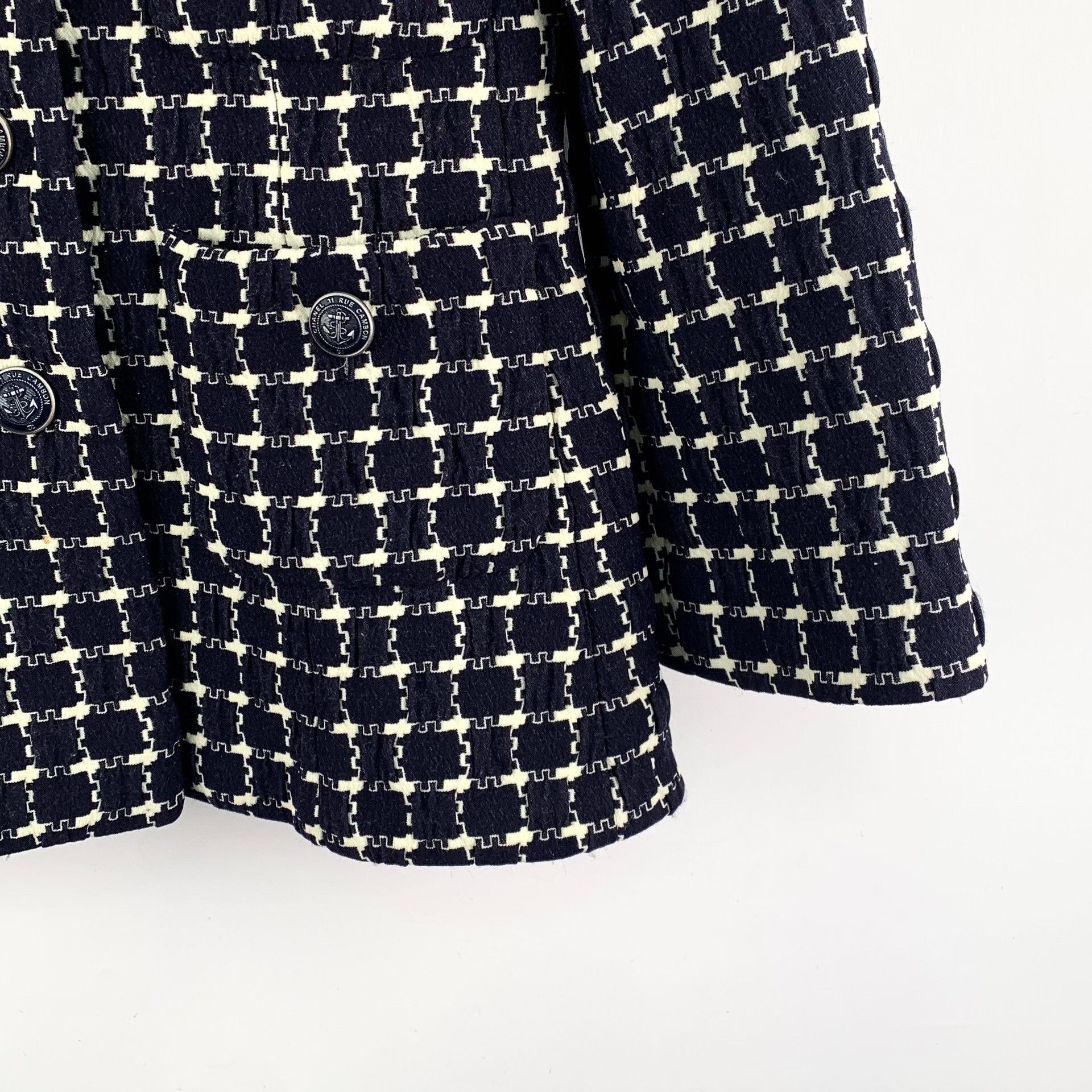 Chanel Chanel Hamburg Collection Grid Tweed Jacket 38 Size S / US 4 / IT 40 - 5 Thumbnail