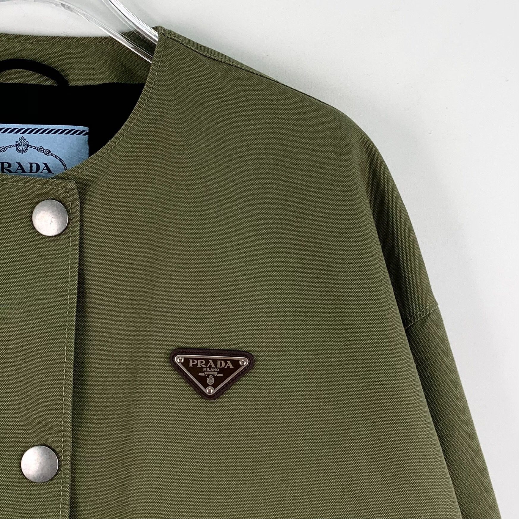 Prada Prada Re-Nylon Triangle Logo Jacket 38 Size XS / US 0-2 / IT 36-38 - 4 Thumbnail