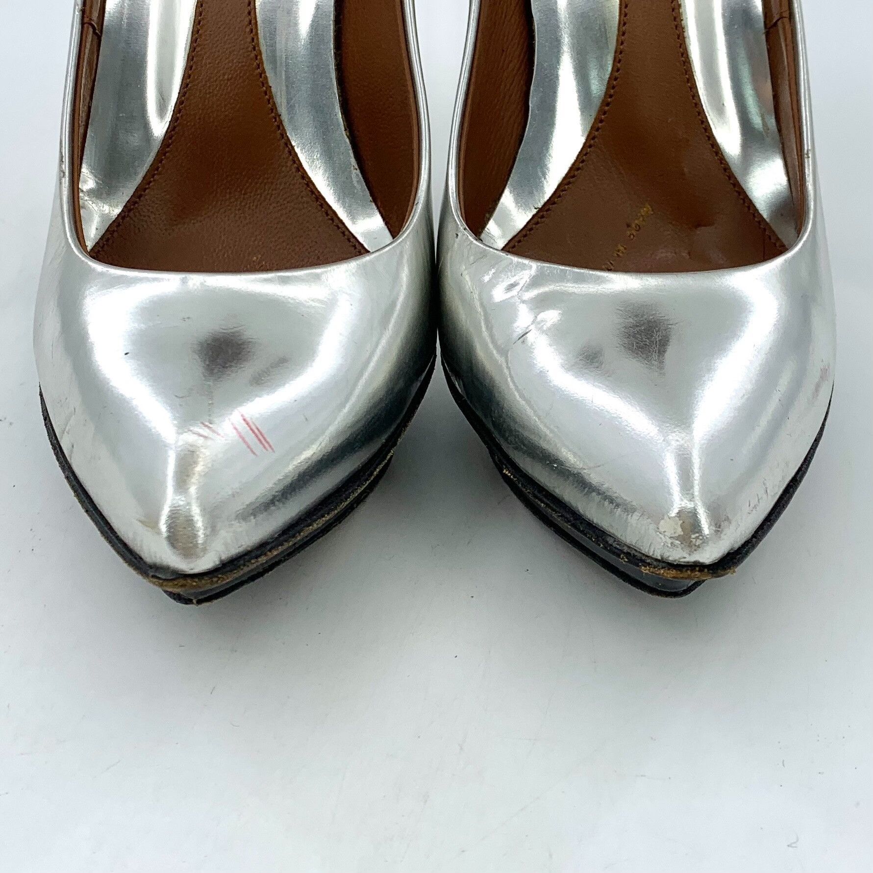 Alexander McQueen Alexander McQueen Silver Studded Heels 36 Size US 6 / IT 36 - 10 Thumbnail