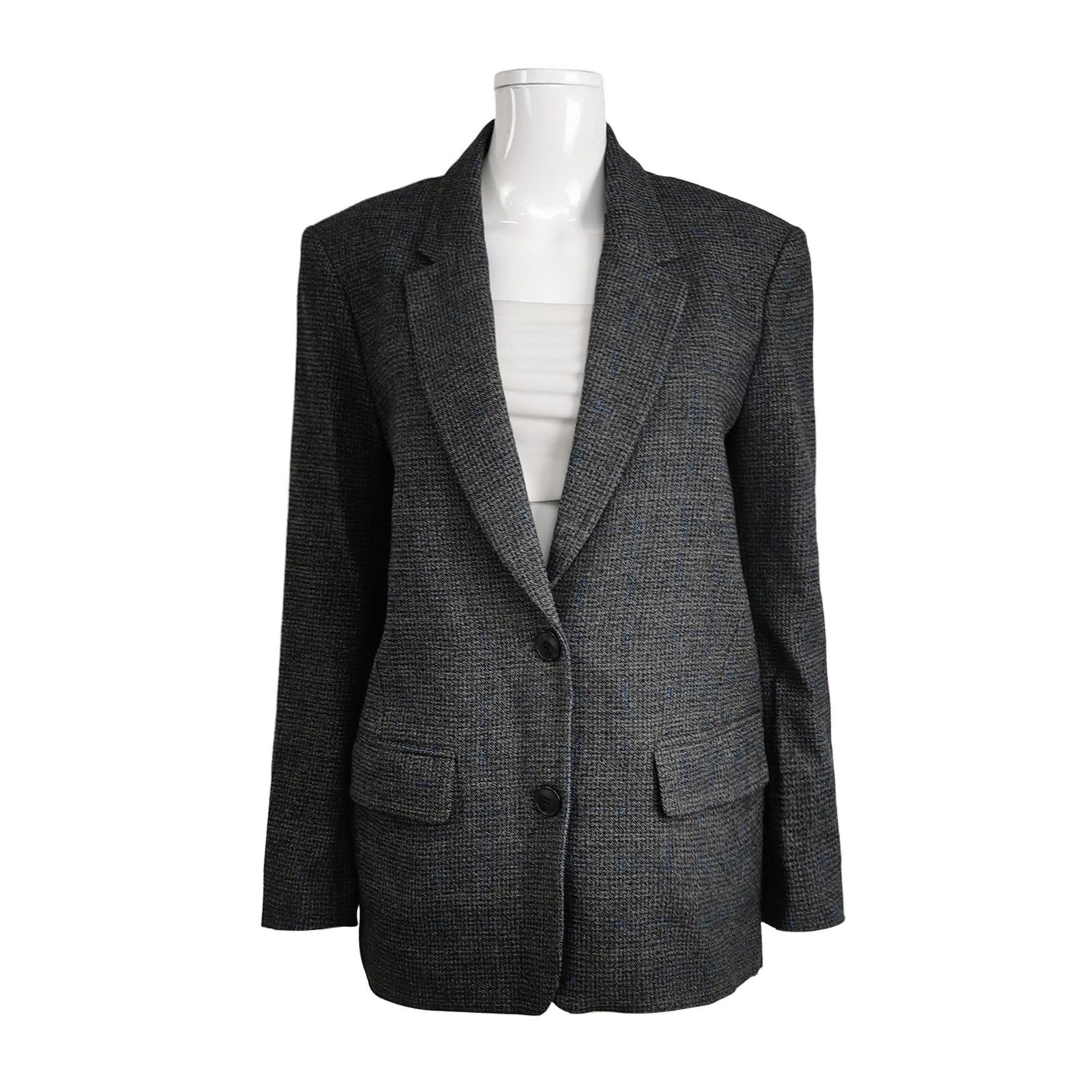 Isabel Marant Isabel Marant Etoile Anthracite Wool Blend Blazer FR 36 Size XS / US 0-2 / IT 36-38 - 2 Thumbnail