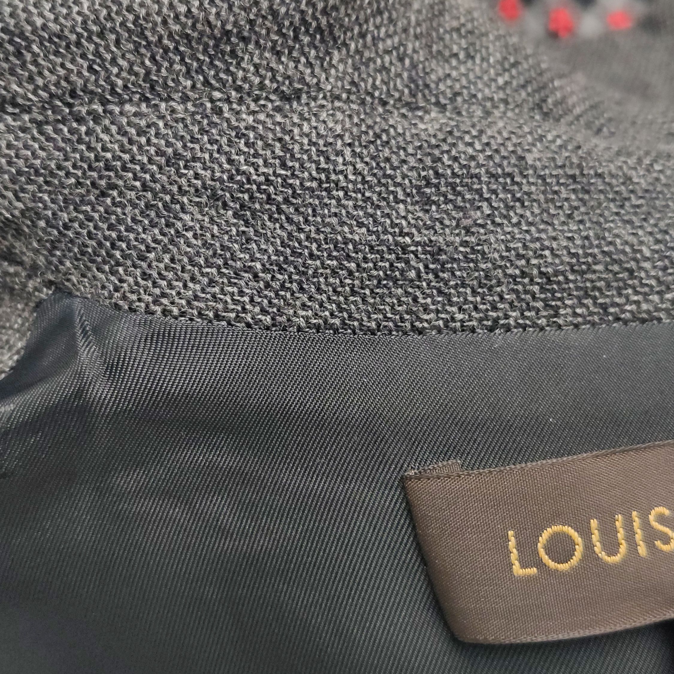 Louis Vuitton Louis Vuitton Checked Wool Blend Jacket Size 34 Size XS / US 0-2 / IT 36-38 - 9 Thumbnail