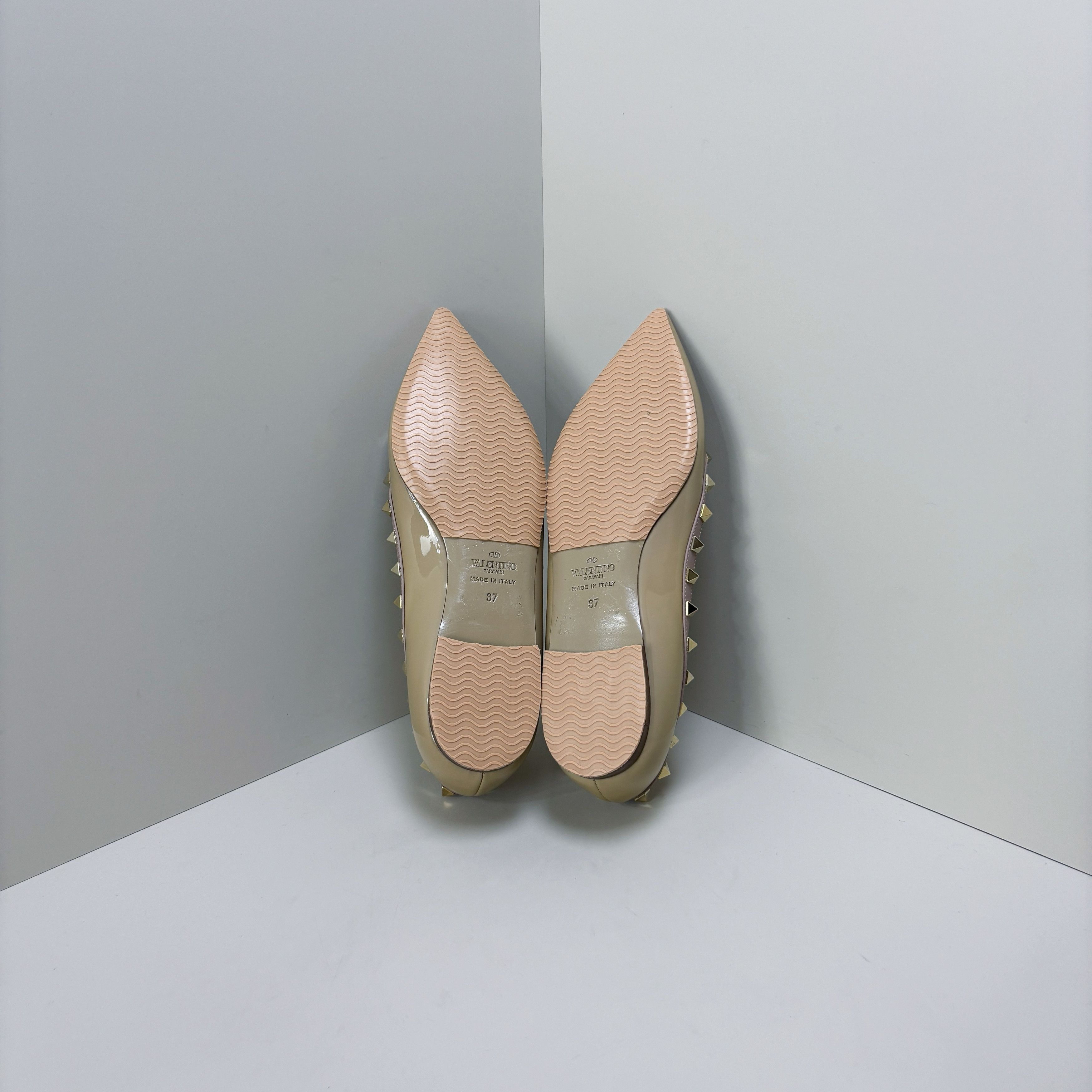 Valentino Valentino Rockstud Patent Leather Flats Size 37 Size US 7 / IT 37 - 7 Thumbnail