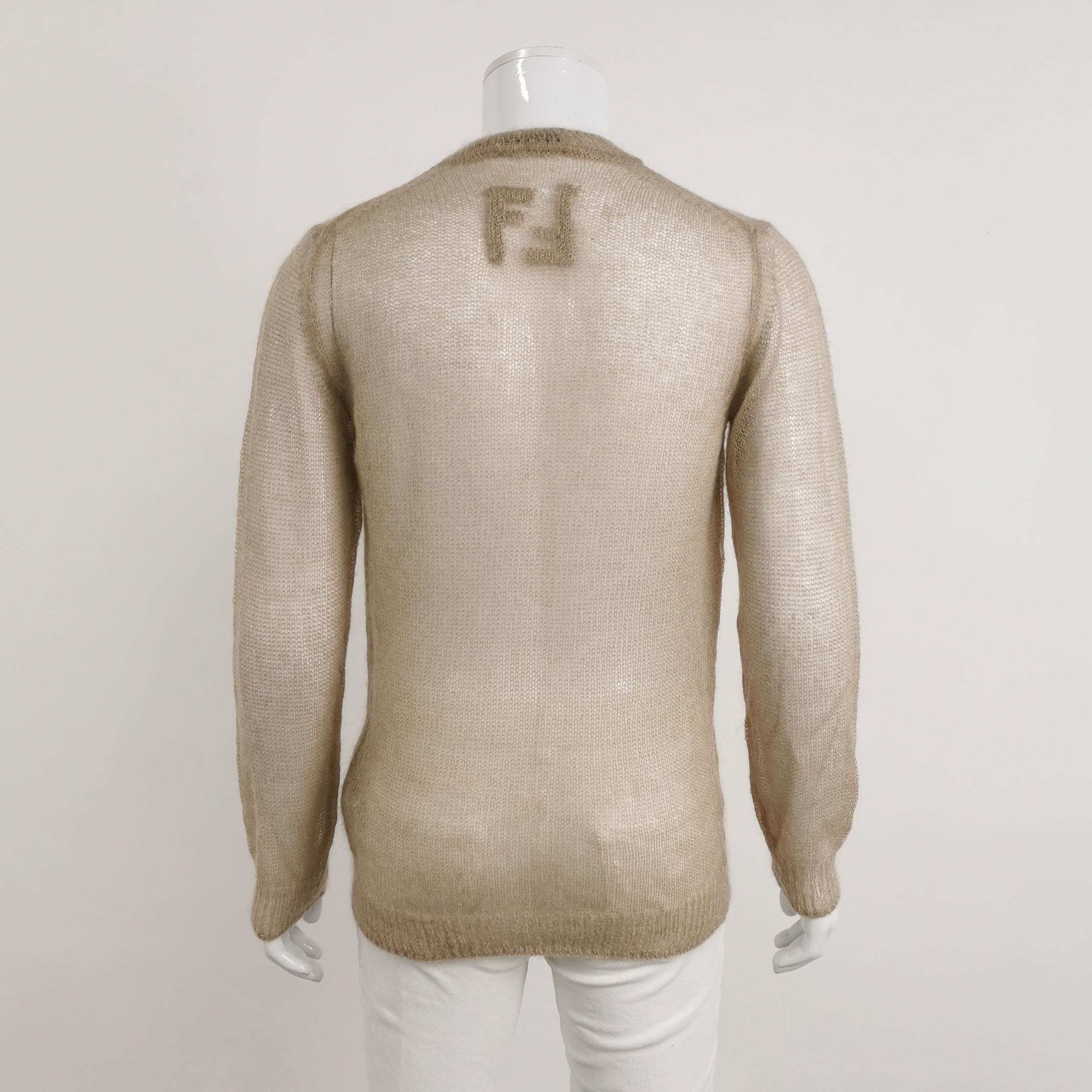Fendi Fendi Mohair Blend Crewneck Sweater IT 50 Size US M / EU 48-50 / 2 - 3 Thumbnail