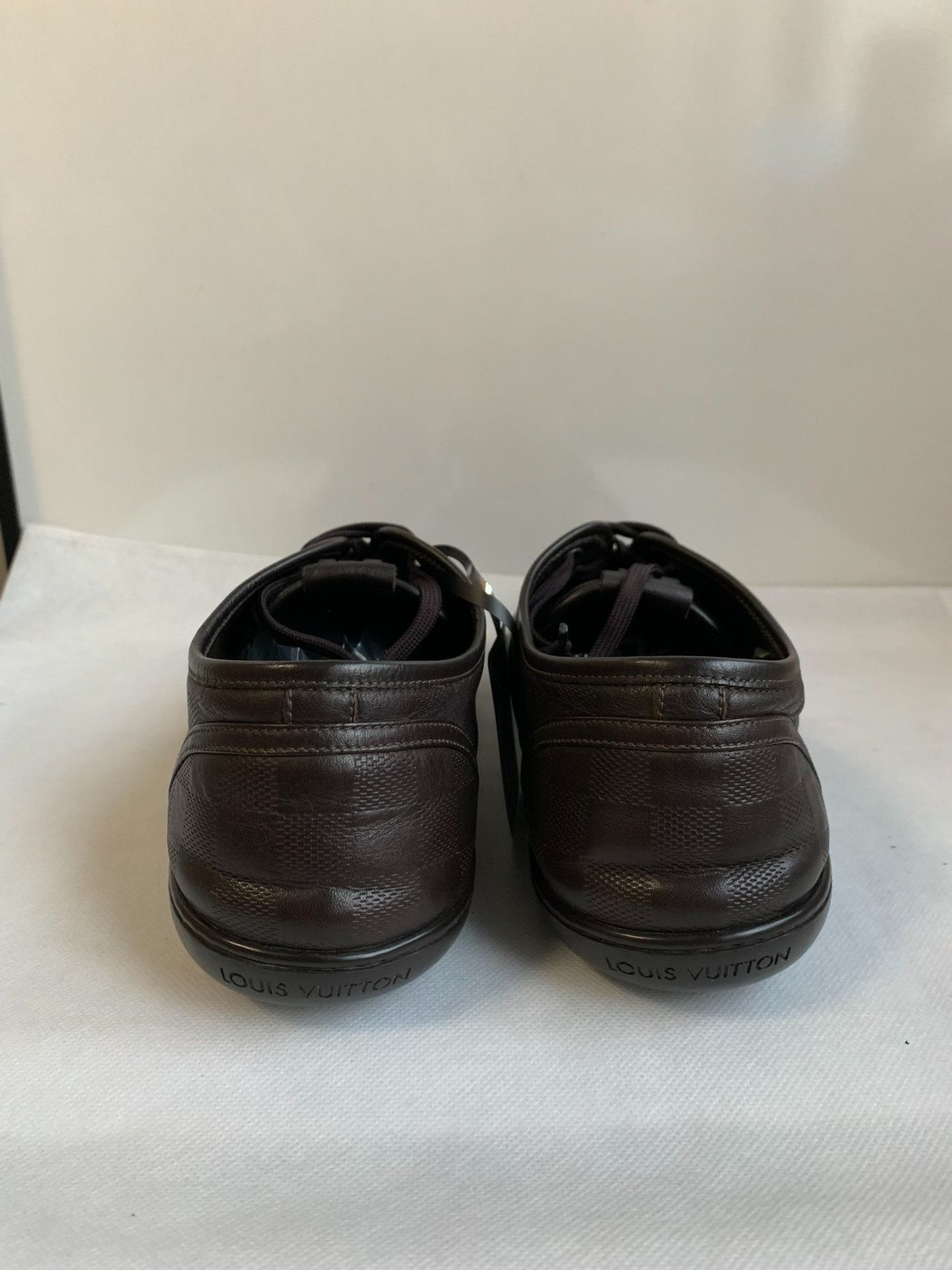 Louis Vuitton Louis Vuitton Damier Ebene Leather Sneakers Size 10 Size US 10 / EU 43 - 5 Thumbnail