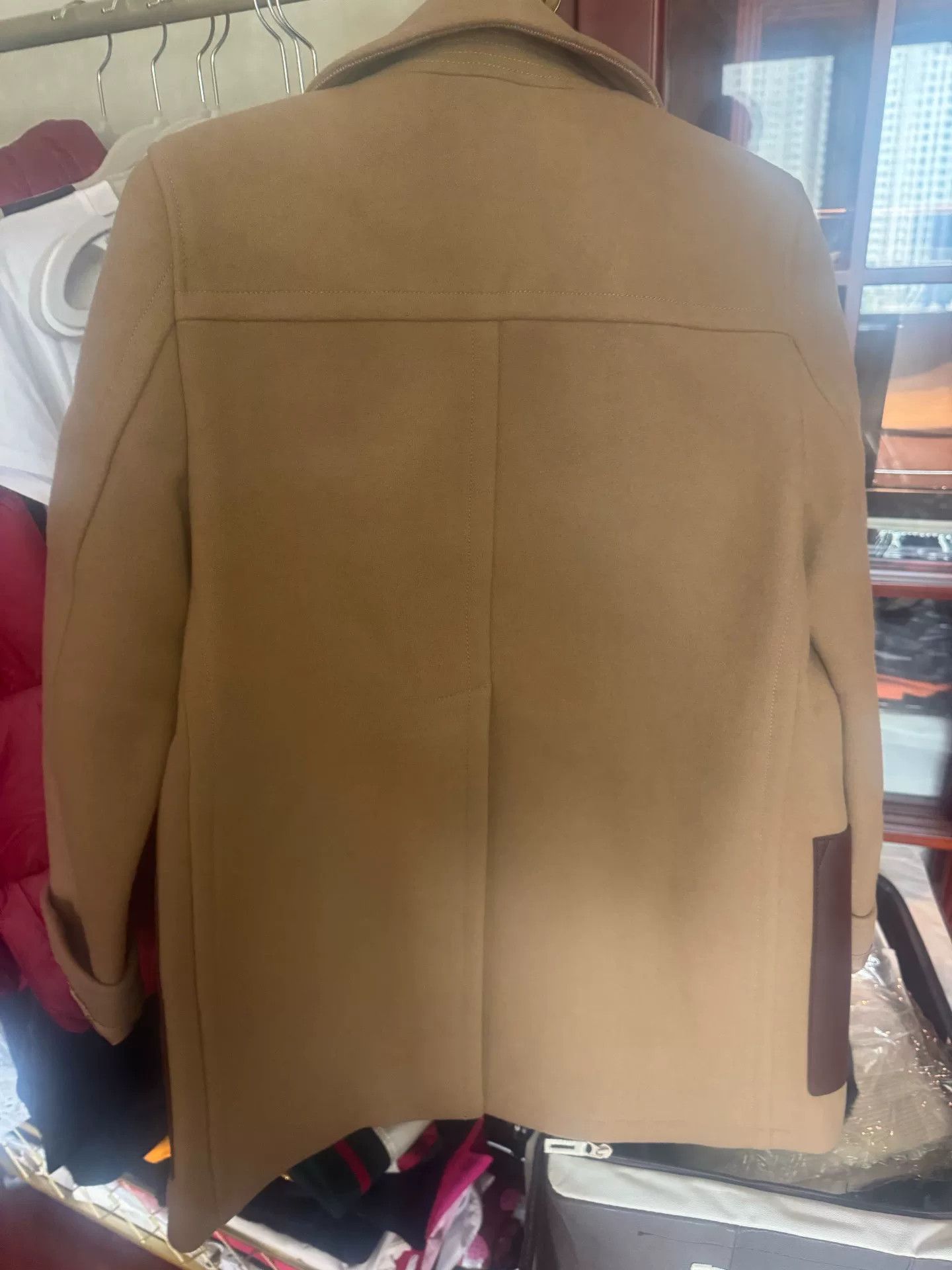 Burberry Burberry Leather Trim Wool Peacoat Size S Size US S / EU 44-46 / 1 - 6 Thumbnail