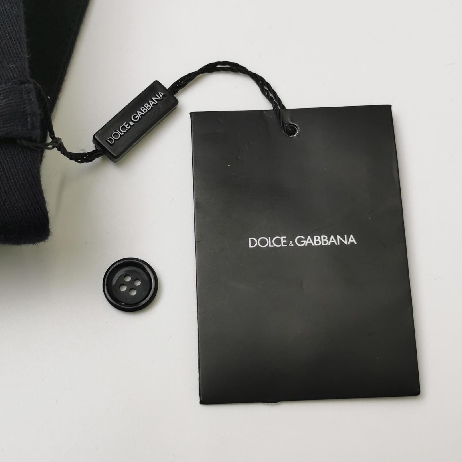 Dolce & Gabbana Dolce & Gabbana Solid Cotton Trousers US 42 Size US 42 / EU 58 - 4 Thumbnail