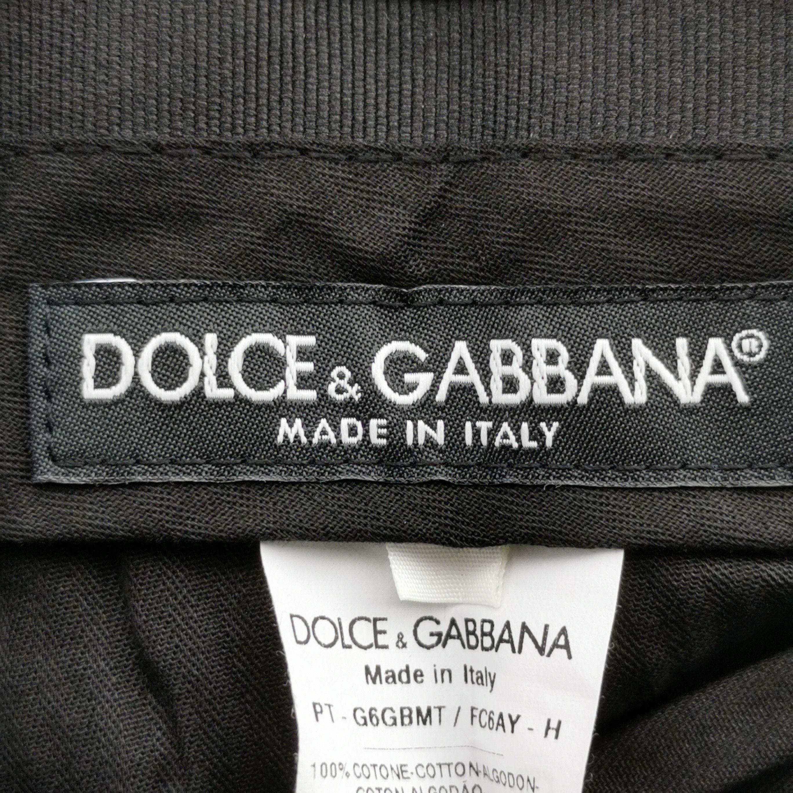 Dolce & Gabbana Dolce & Gabbana Herringbone Cotton Pants Size 50 Size US 34 / EU 50 - 5 Thumbnail