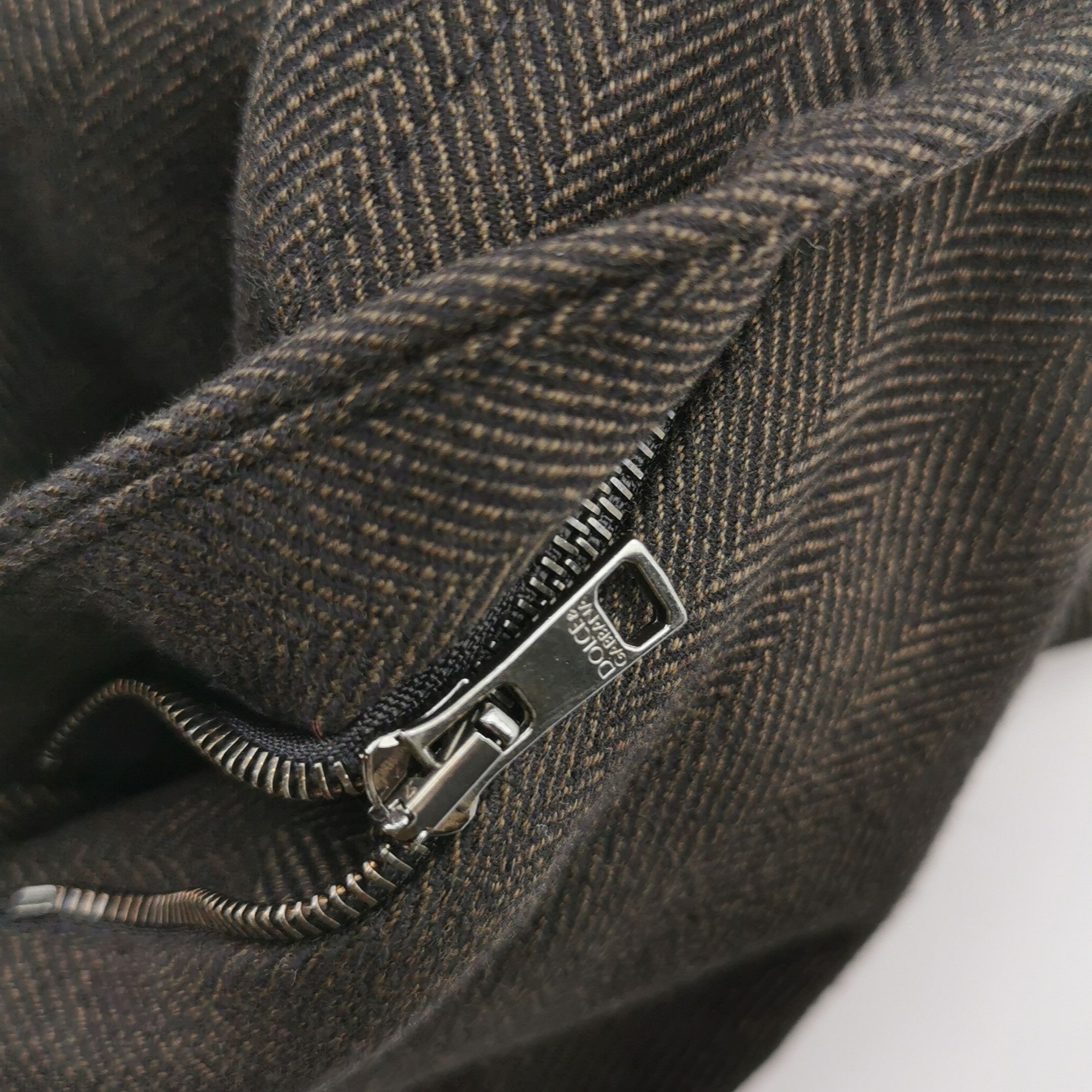Dolce & Gabbana Dolce & Gabbana Herringbone Cotton Pants Size 50 Size US 34 / EU 50 - 8 Thumbnail