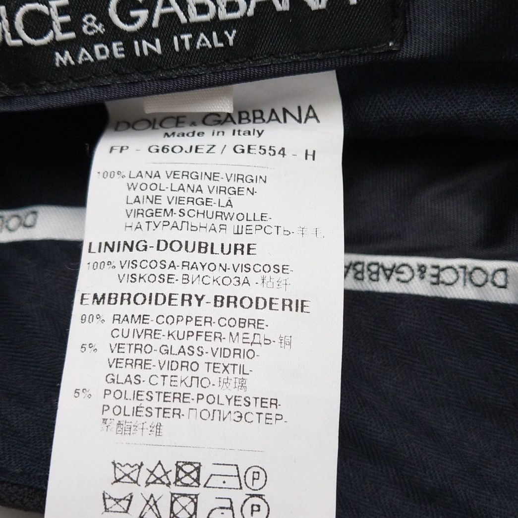 Dolce & Gabbana Dolce & Gabbana Embroidered Bee Wool Trousers Size 52 Size US 36 / EU 52 - 9 Thumbnail