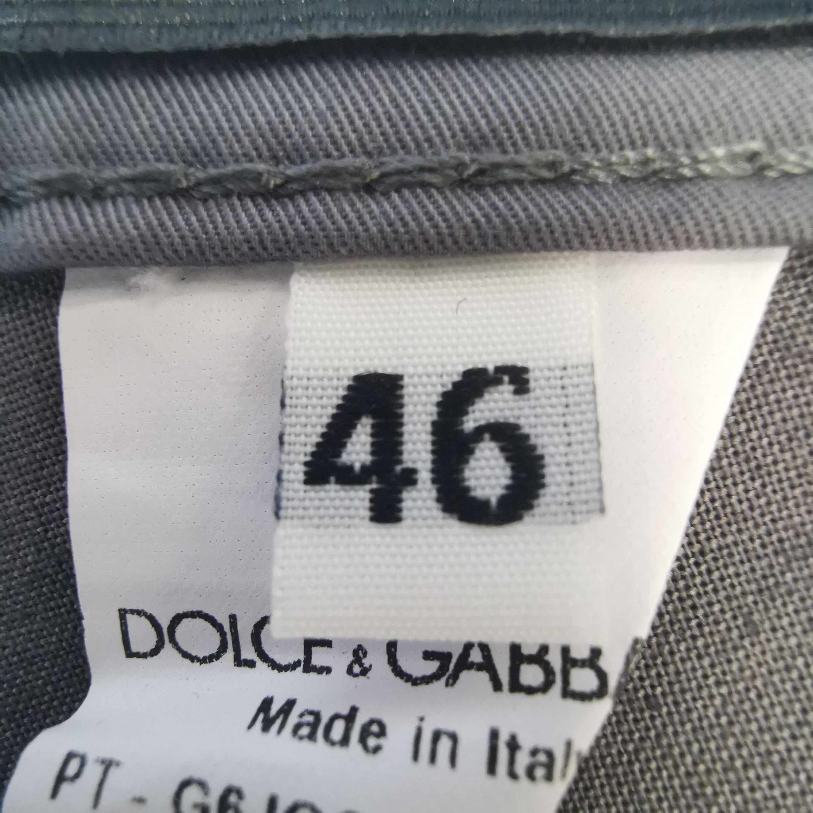Dolce & Gabbana Dolce & Gabbana Gray Stretch Cotton Pants 46 Size US 30 / EU 46 - 7 Thumbnail