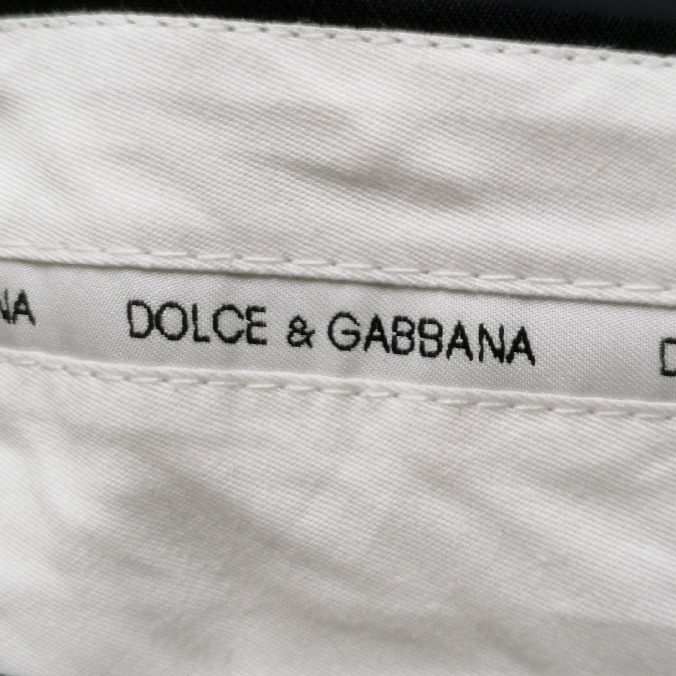 Dolce & Gabbana Dolce & Gabbana Black Wool Trousers Size 52 Size US 36 / EU 52 - 7 Thumbnail
