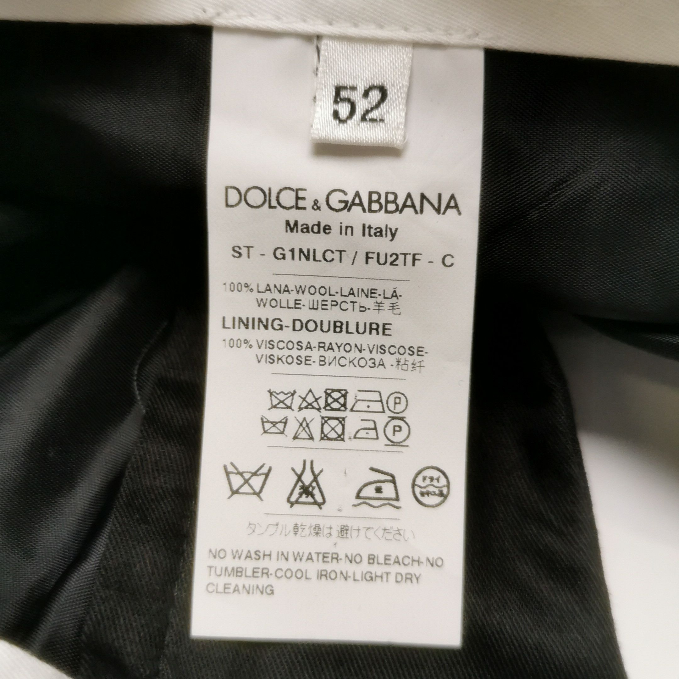 Dolce & Gabbana Dolce & Gabbana Black Wool Trousers Size 52 Size US 36 / EU 52 - 9 Thumbnail