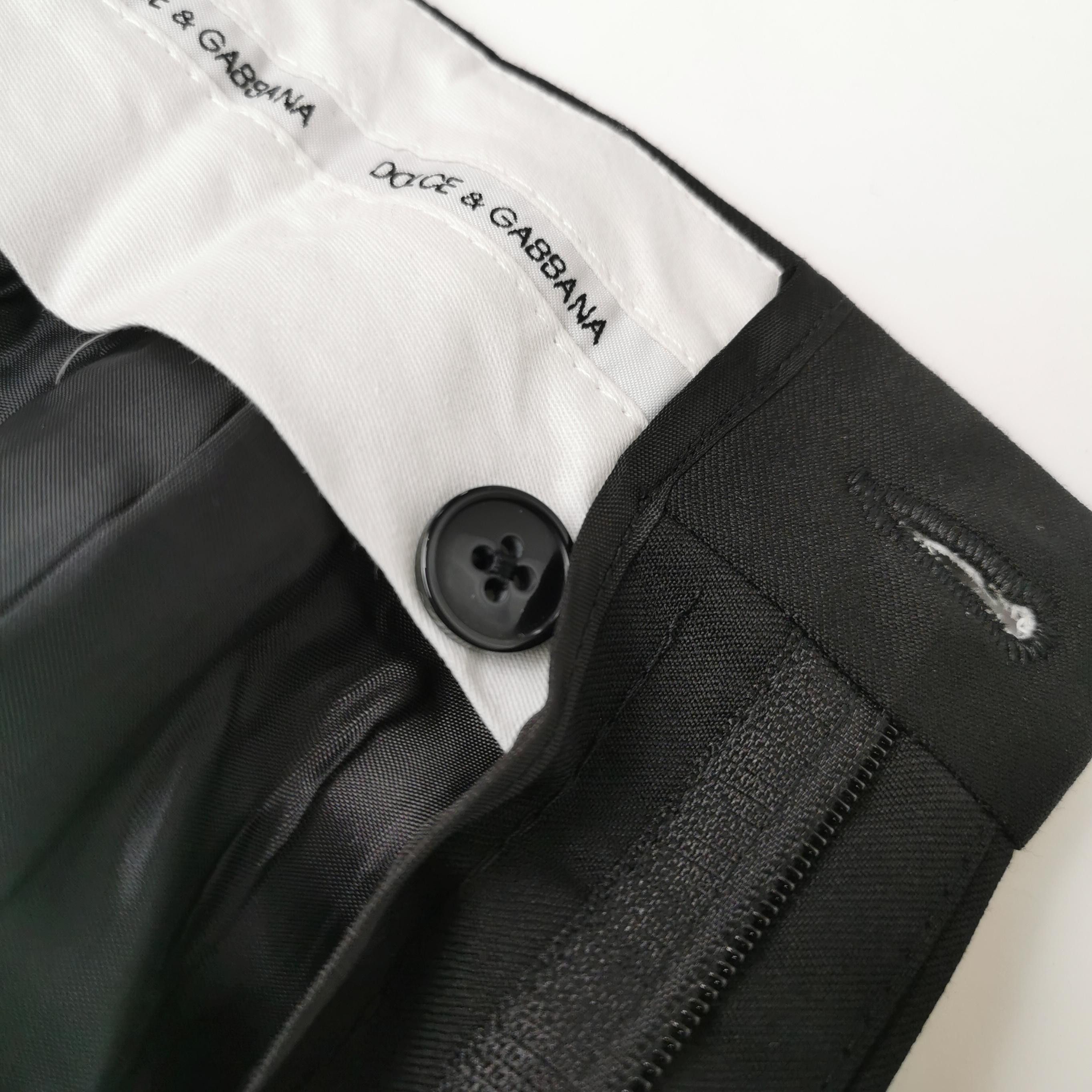 Dolce & Gabbana Dolce & Gabbana Black Wool Trousers Size 52 Size US 36 / EU 52 - 5 Thumbnail
