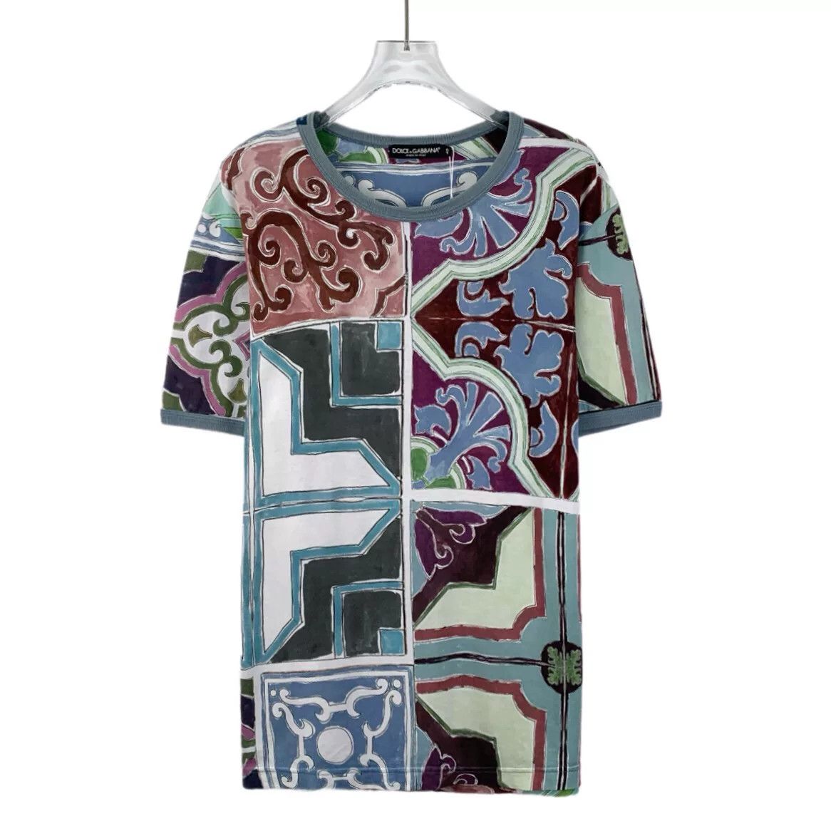 Dolce & Gabbana Dolce & Gabbana Geometric Print T-Shirt 48 Size US M / EU 48-50 / 2 - 2 Thumbnail