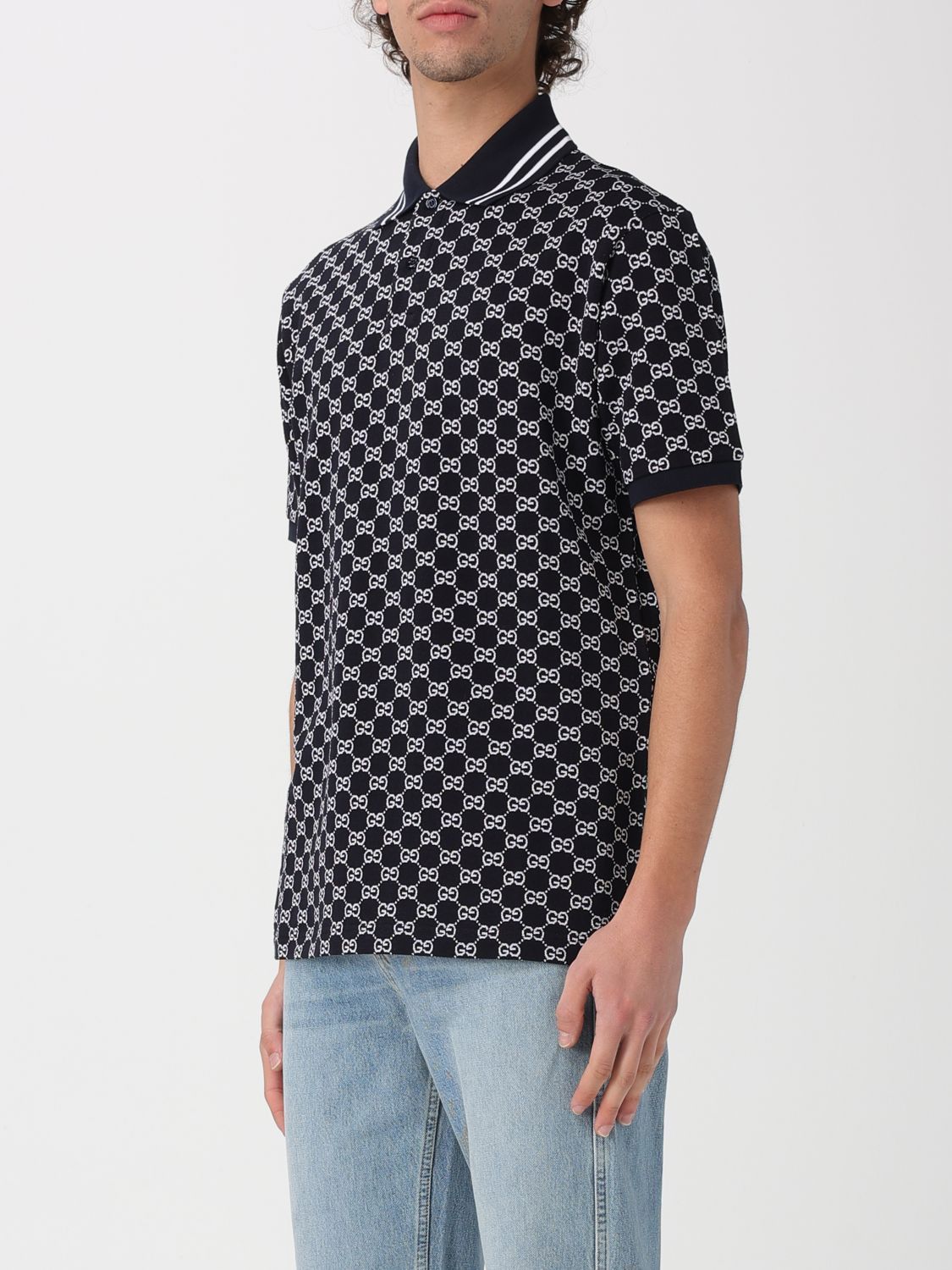 Gucci Gucci Polo Shirt Men Navy Size US M / EU 48-50 / 2 - 4 Thumbnail