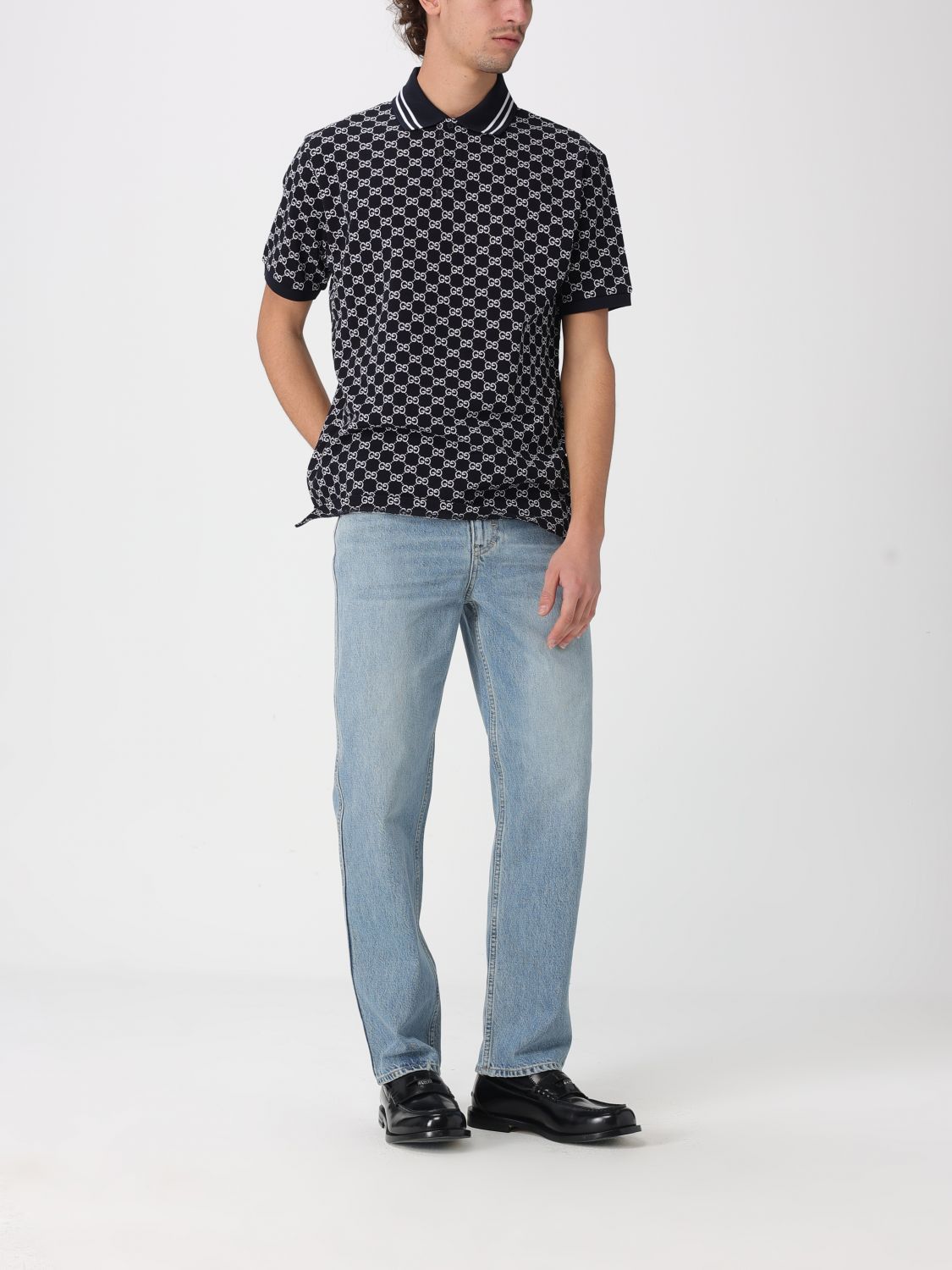 Gucci Gucci Polo Shirt Men Navy Size US M / EU 48-50 / 2 - 2 Thumbnail
